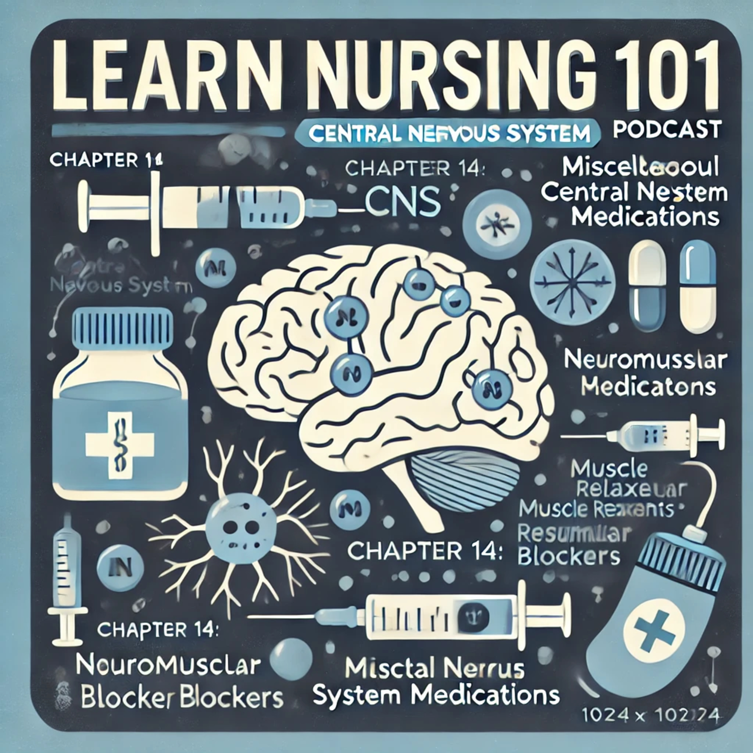 ATI Pharmacology Chapter 14 Review: Miscellaneous Central Nervous System Medications episode artwork