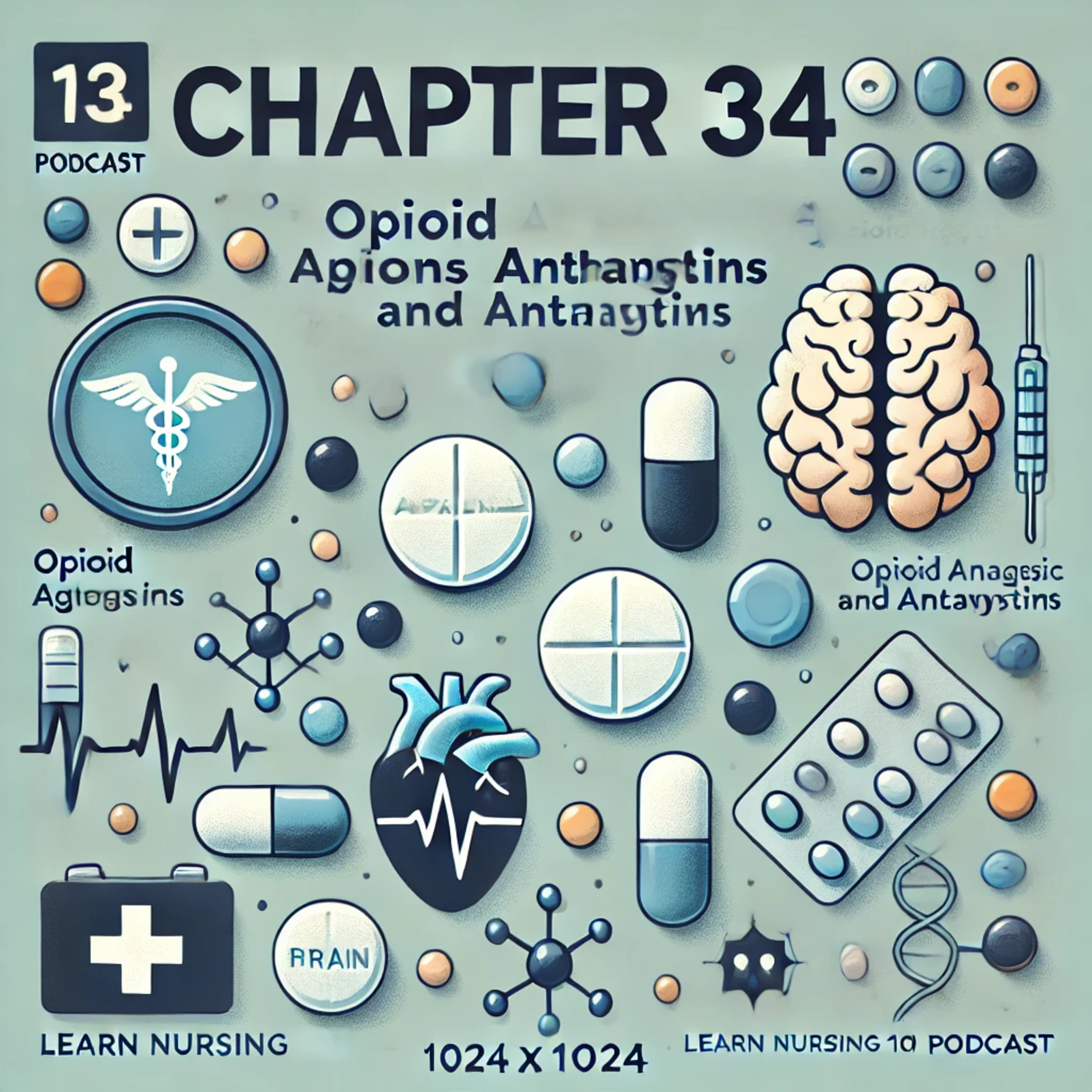 ATI Pharmacology Chapter 34 Review: Opioid Agonists and Antagonists episode artwork