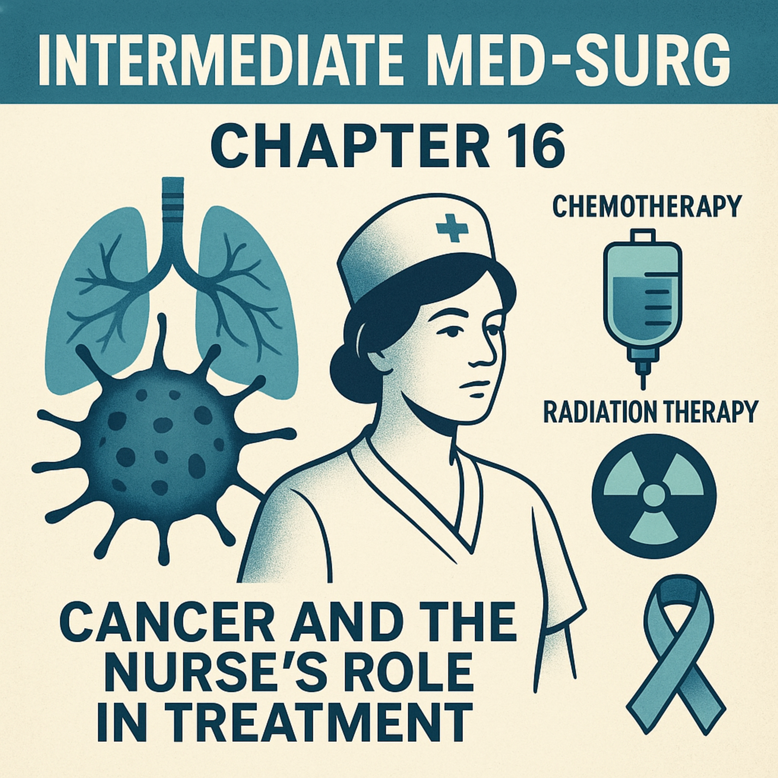 Intermediate Med-Surg: Chapter 16 – Cancer and the Nurse’s Role in Treatment episode artwork