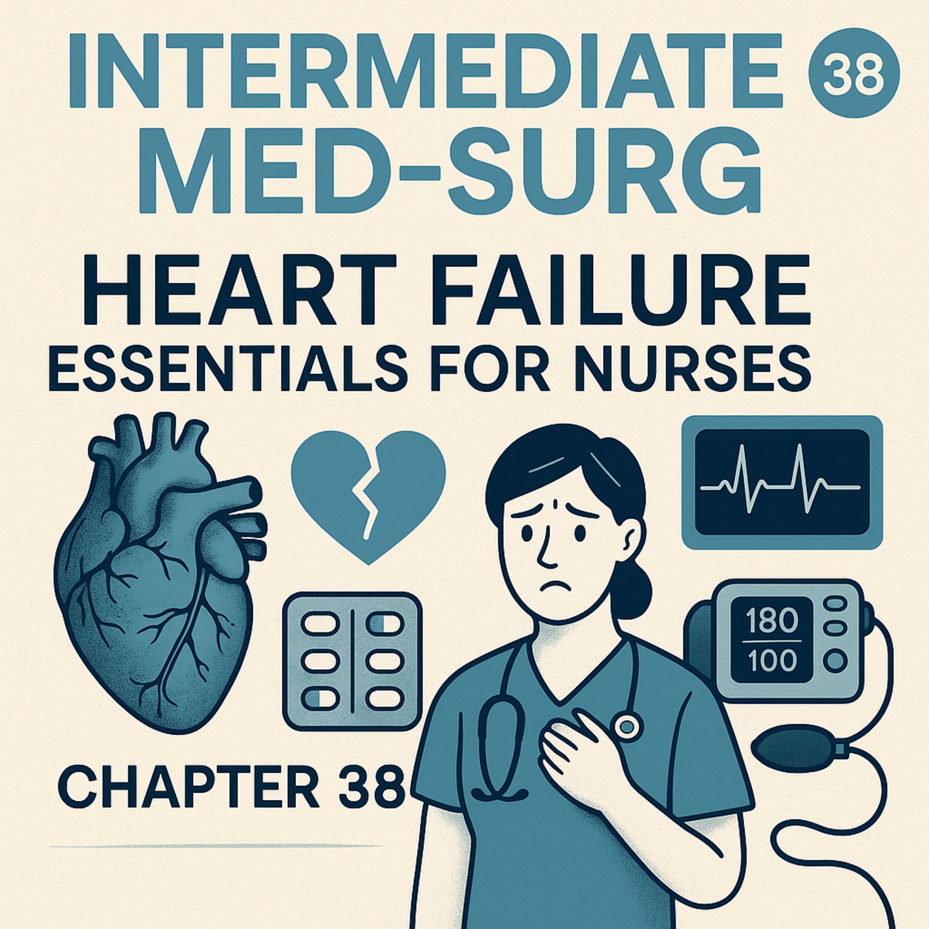 Intermediate Med-Surg: Chapter 38 – Heart Failure Essentials for Nurses episode artwork