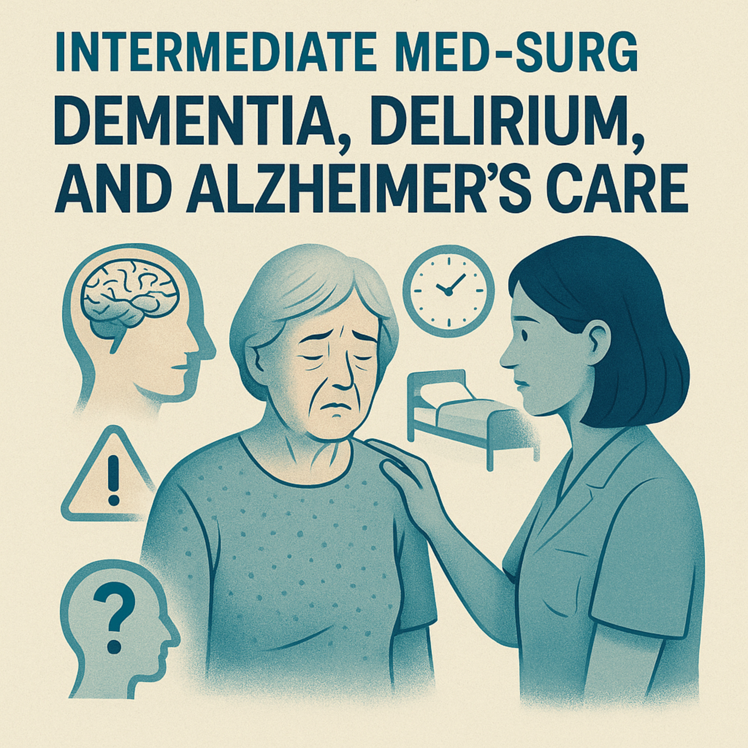 Intermediate Med-Surg: Chapter 64 – Dementia, Delirium, and Alzheimer’s Care episode artwork