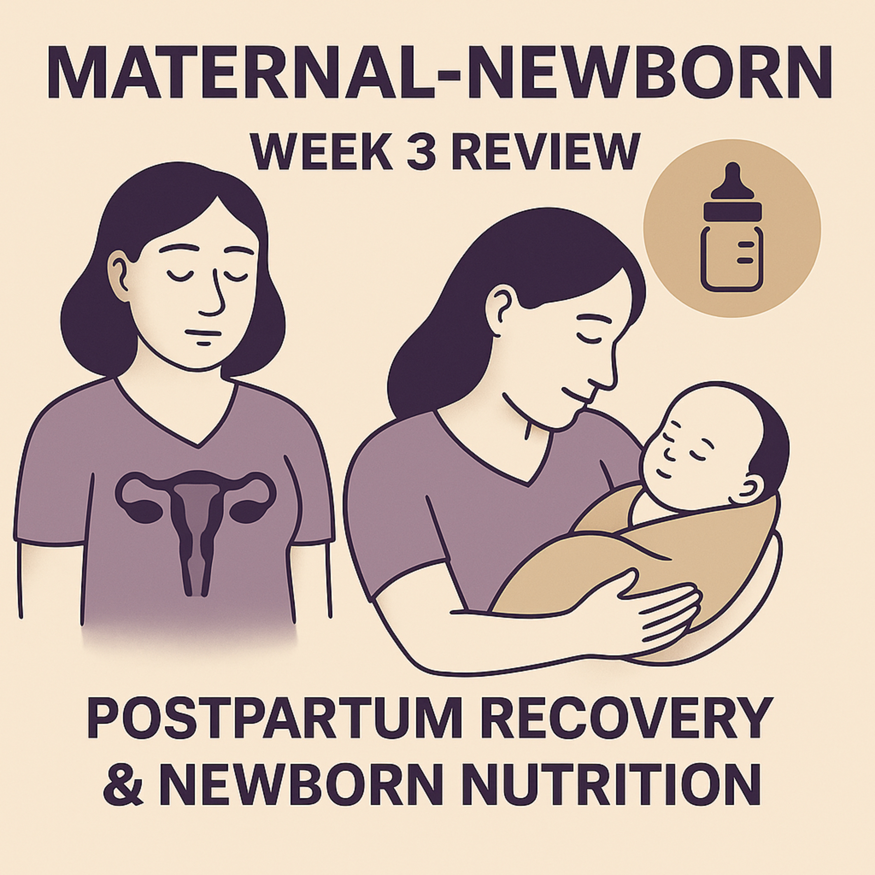 Maternal-Newborn: Week 3 Review – Postpartum Recovery & Newborn Nutrition episode artwork