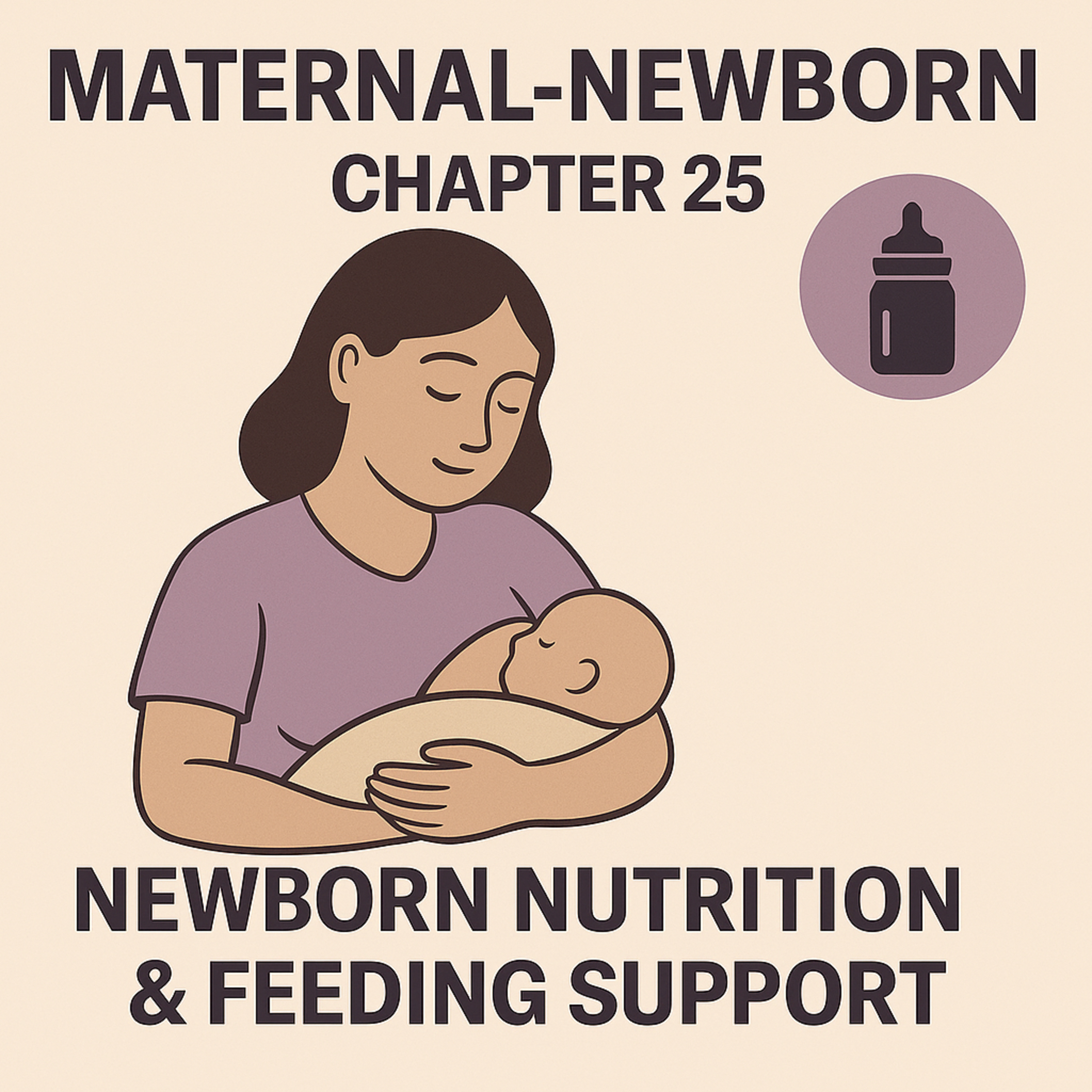Maternal-Newborn: ATI Chapter 25 Review – Newborn Nutrition & Feeding Support episode artwork