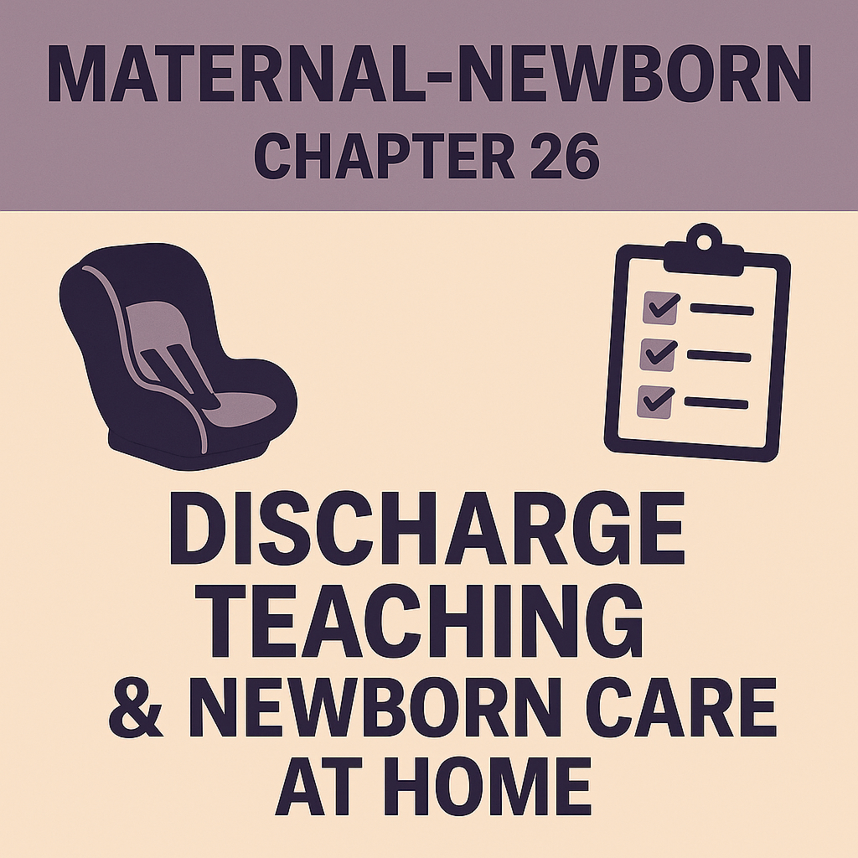 Maternal-Newborn: ATI Chapter 26 Review – Discharge Teaching & Newborn Care at Home episode artwork