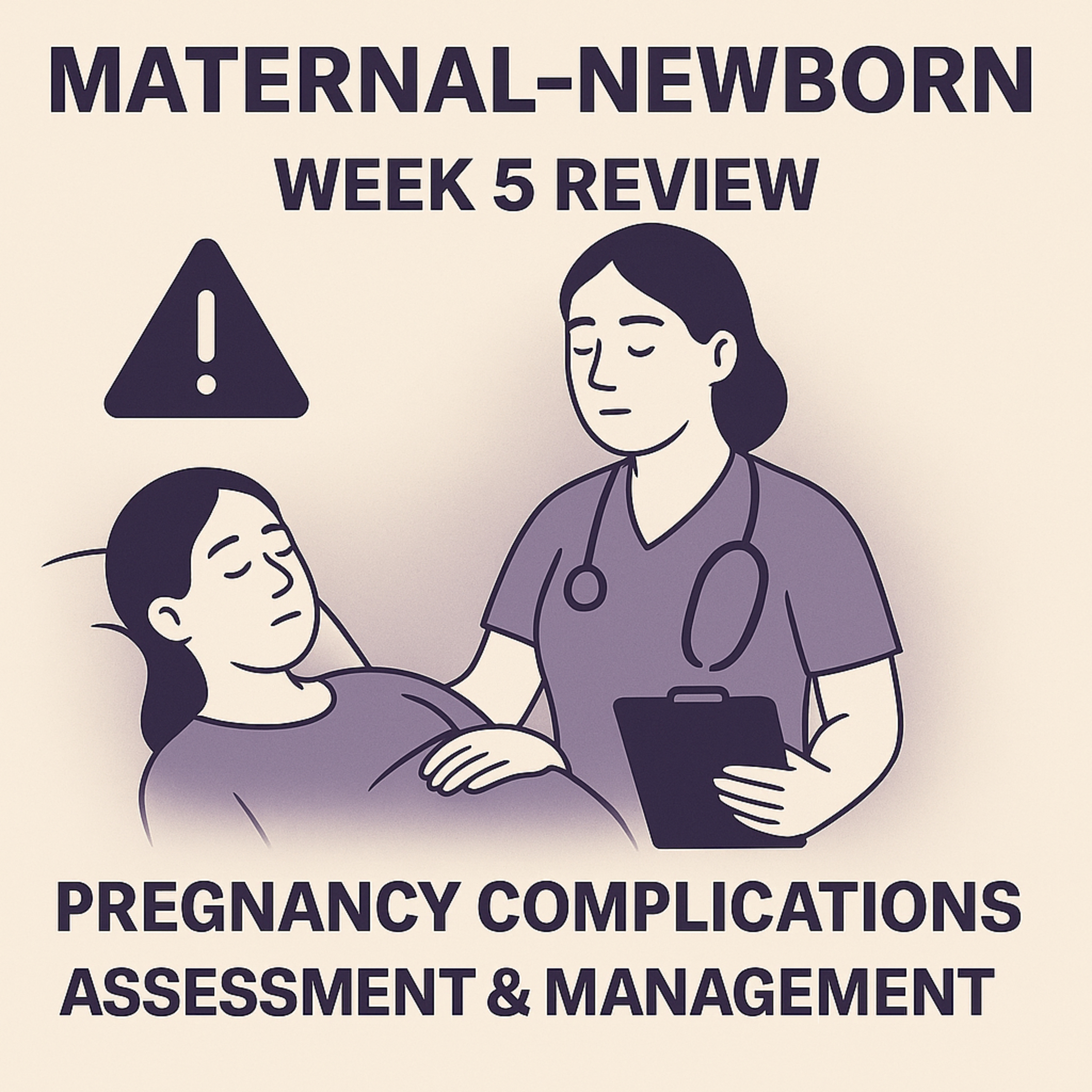 Maternal-Newborn: Week 5 Review – Pregnancy Complications: Assessment & Management episode artwork