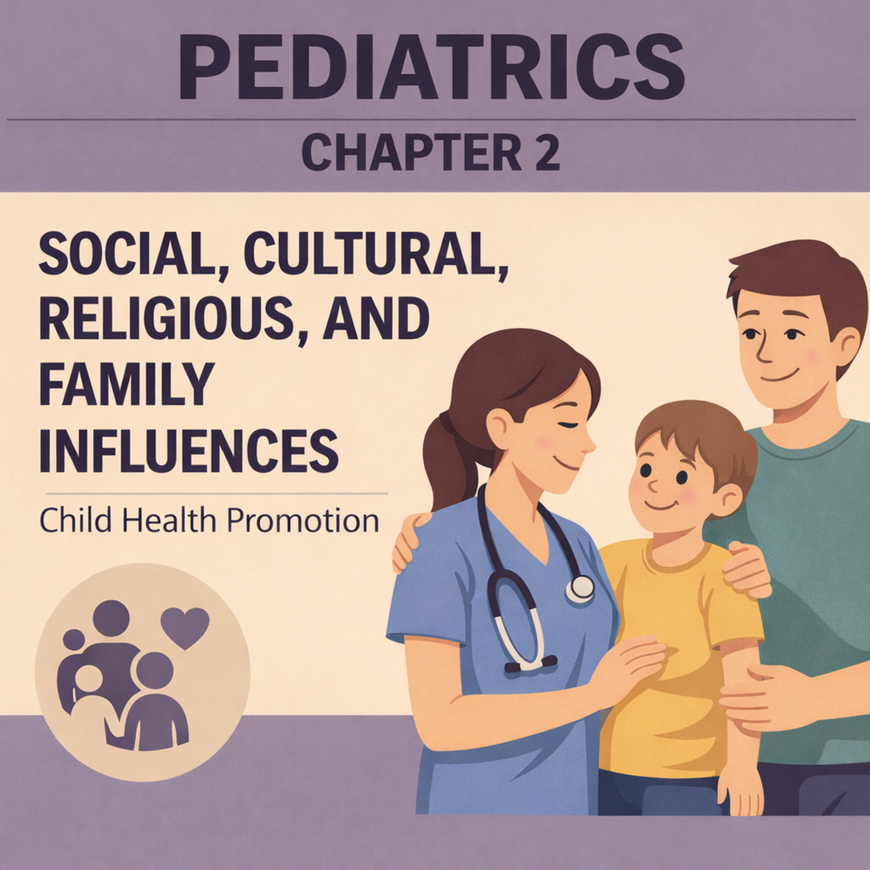 Pediatrics Chapter 2: Social, Cultural, Religious, and Family Influences on Child Health Promotion episode artwork