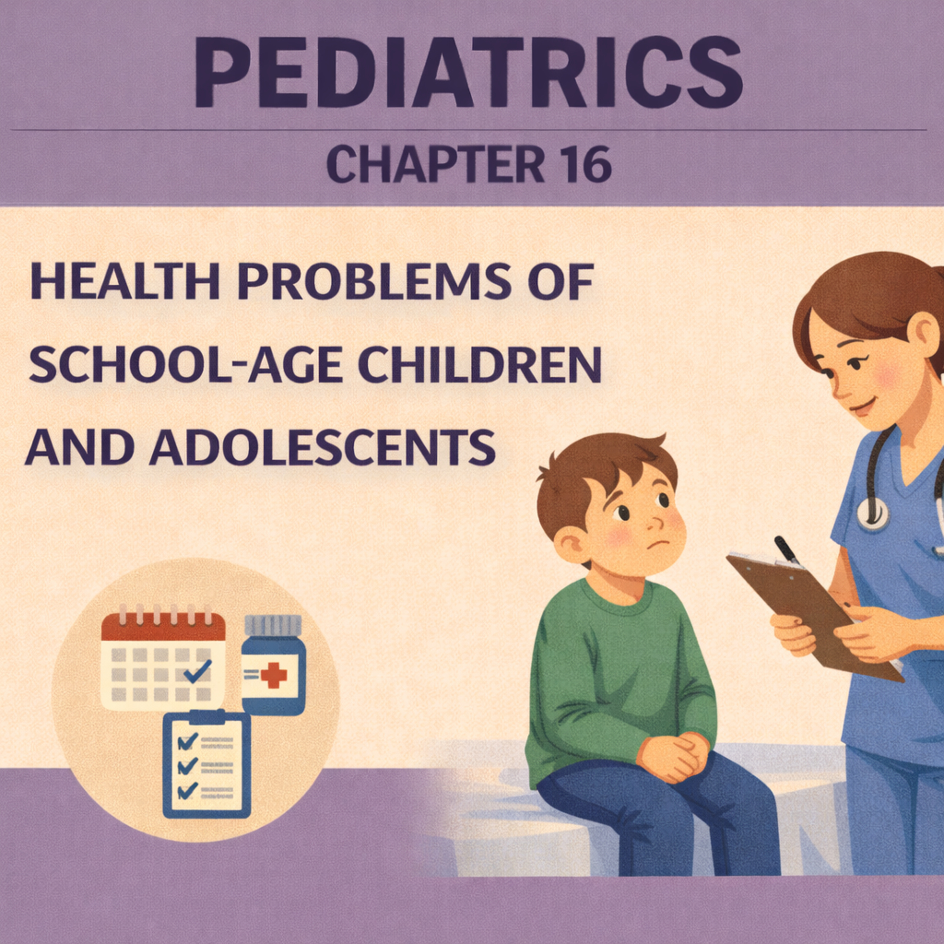 Pediatrics Chapter 16: Health Problems of School-Age Children and Adolescents episode artwork