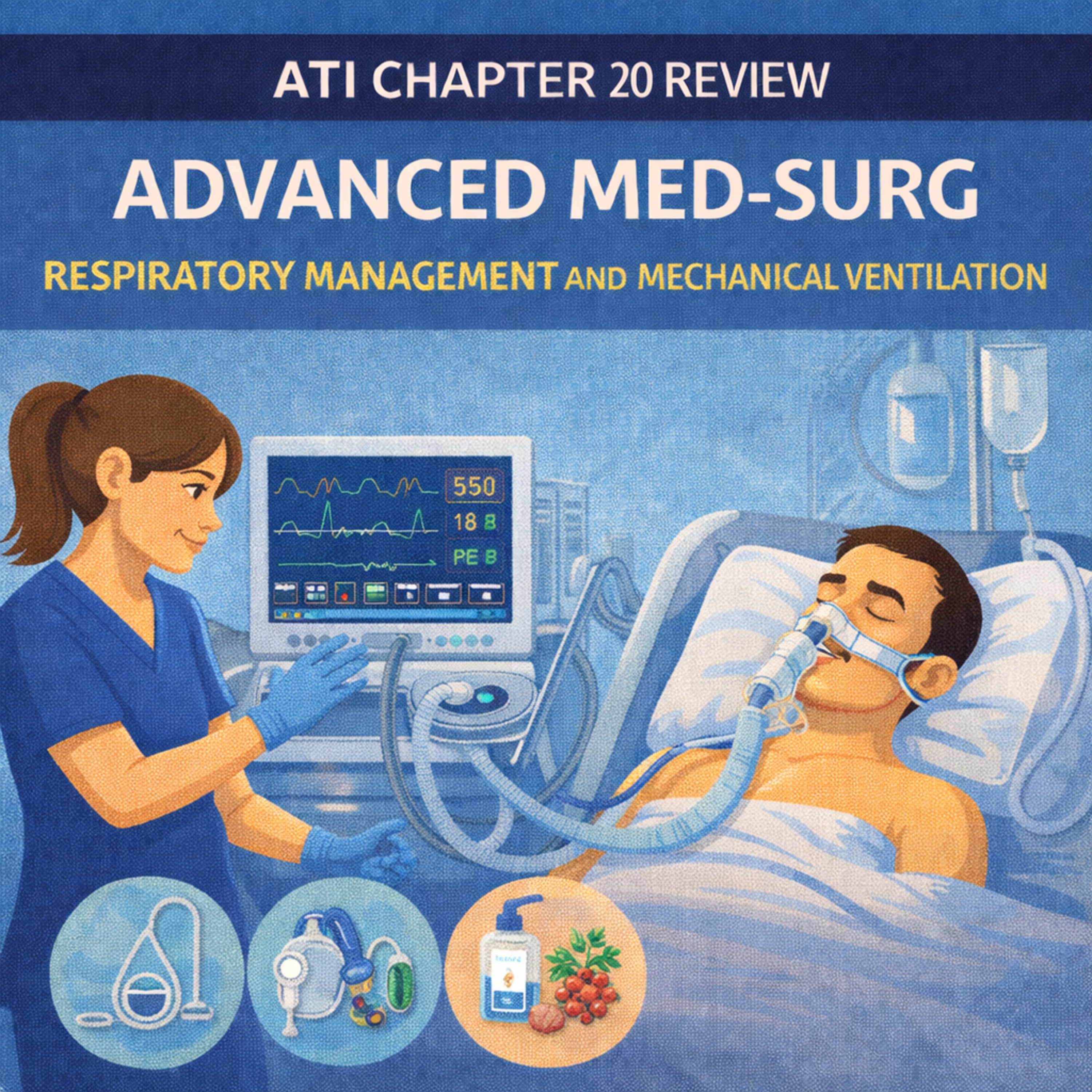 ATI Chapter 20 Review: Advanced Med-Surg – Respiratory Management and Mechanical Ventilation episode artwork
