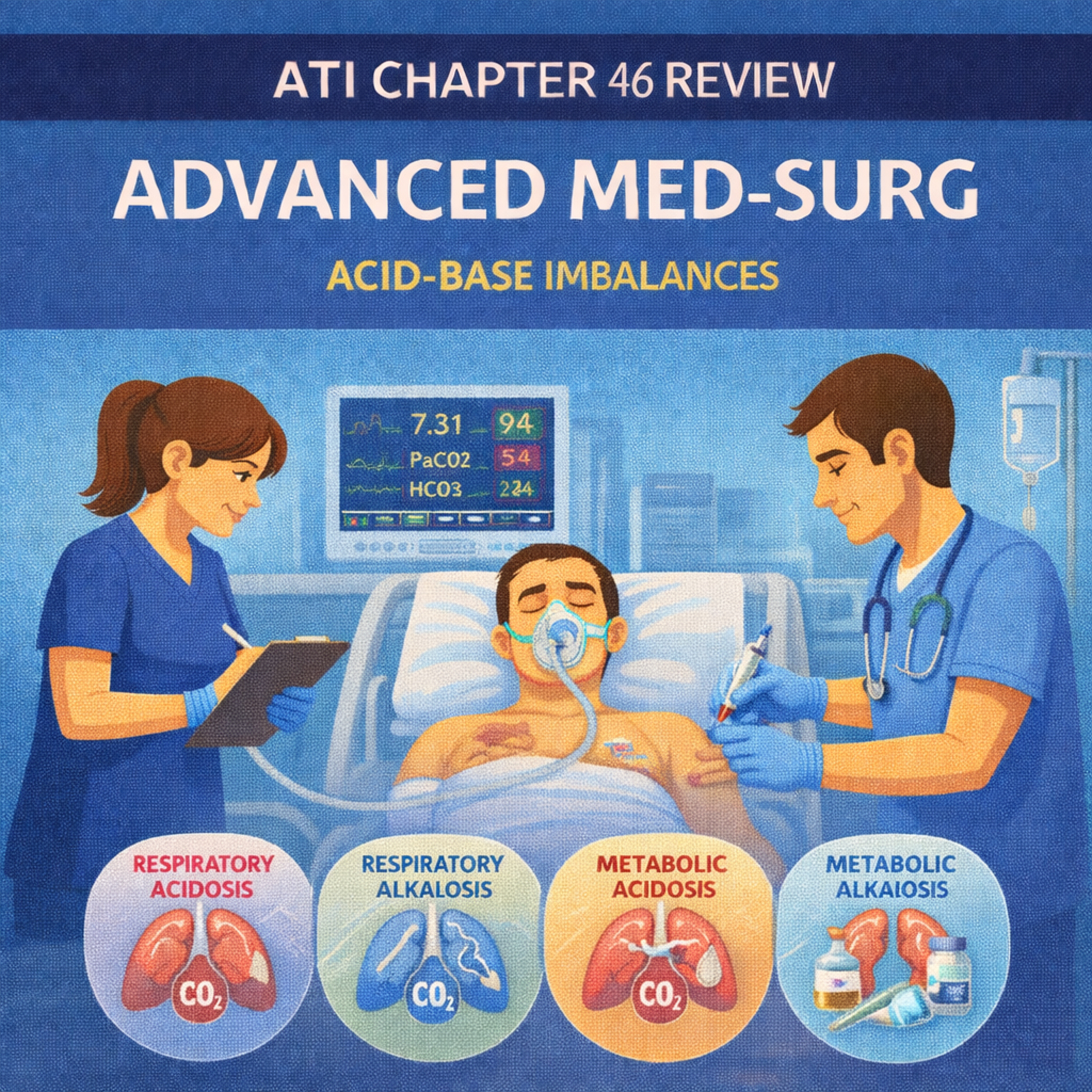 ATI Chapter 46 Review: Advanced Med-Surg – Acid-Base Imbalances episode artwork
