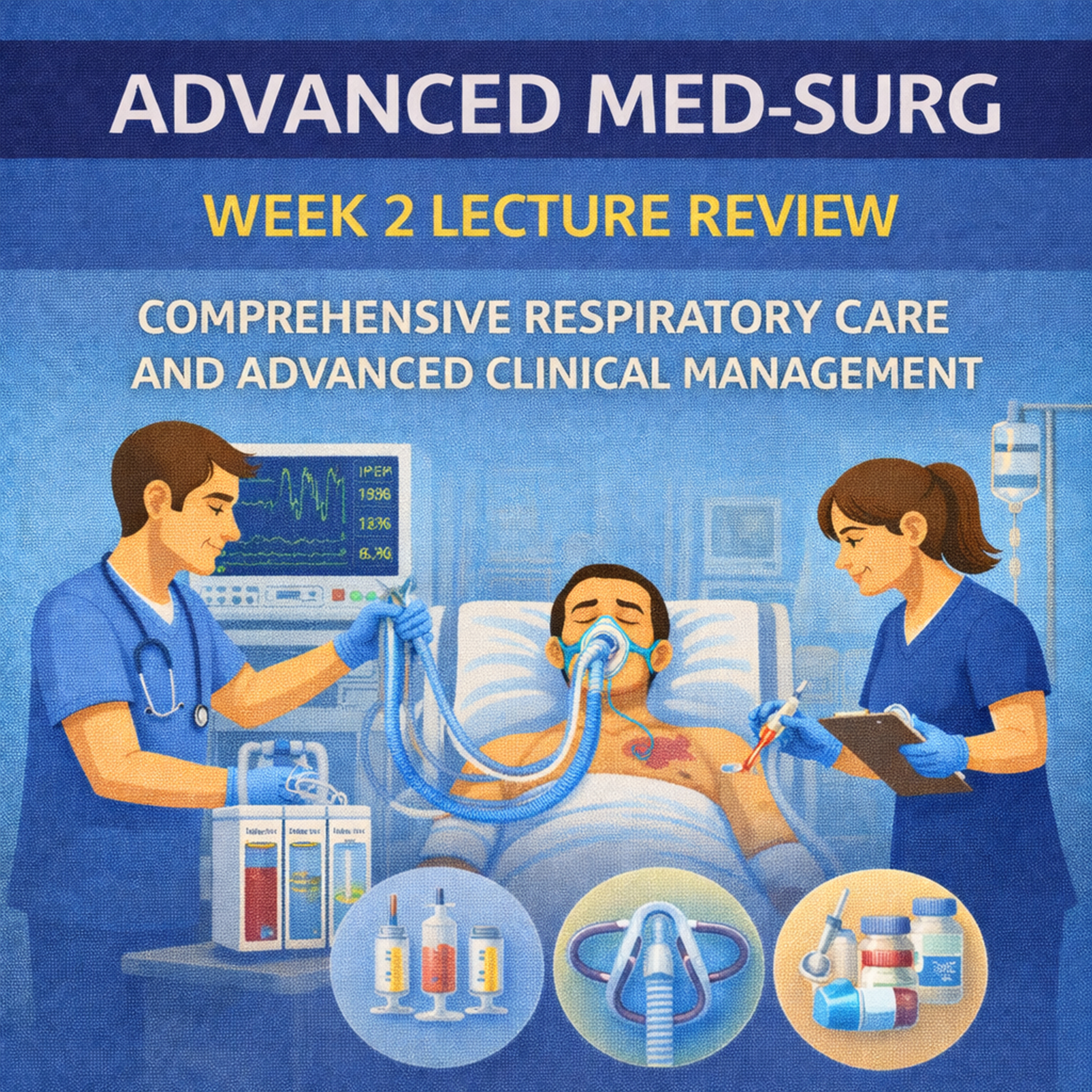 Advanced Med-Surg: Week 2 Lecture Review – Comprehensive Respiratory Care and Advanced Clinical Management episode artwork