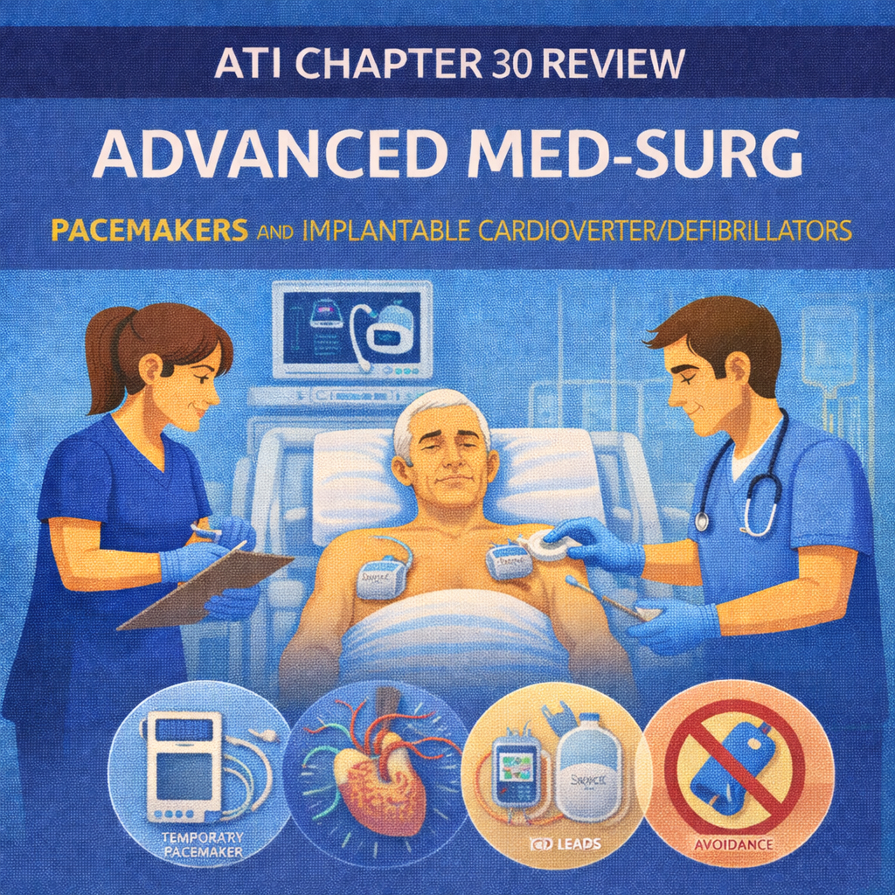 ATI Chapter 30 Review: Advanced Med-Surg – Pacemakers and Implantable Cardioverter/Defibrillators