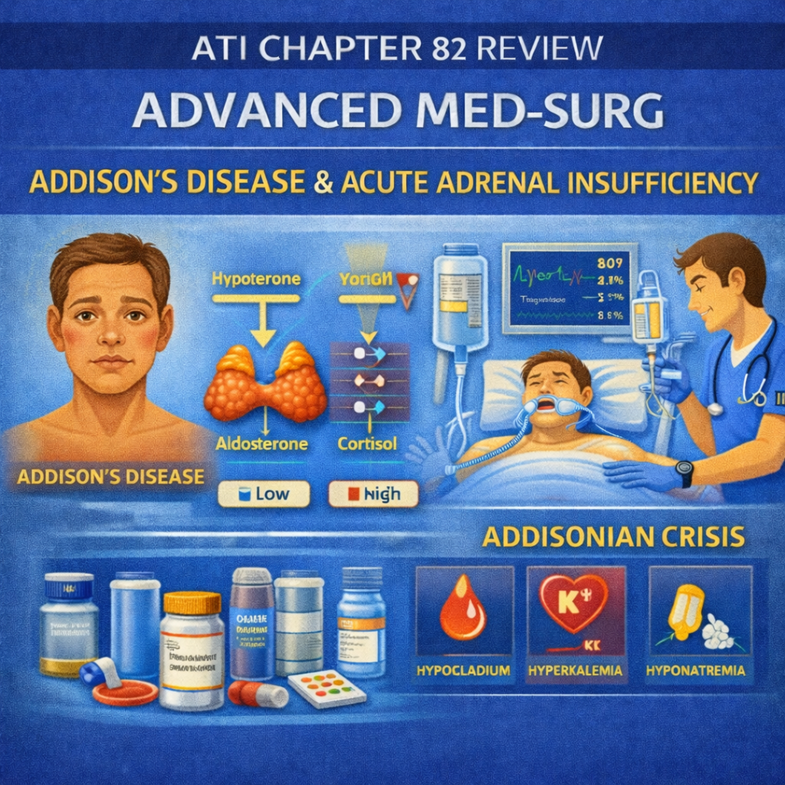 ATI Chapter 82 Review: Addison’s Disease & Addisonian Crisis episode artwork