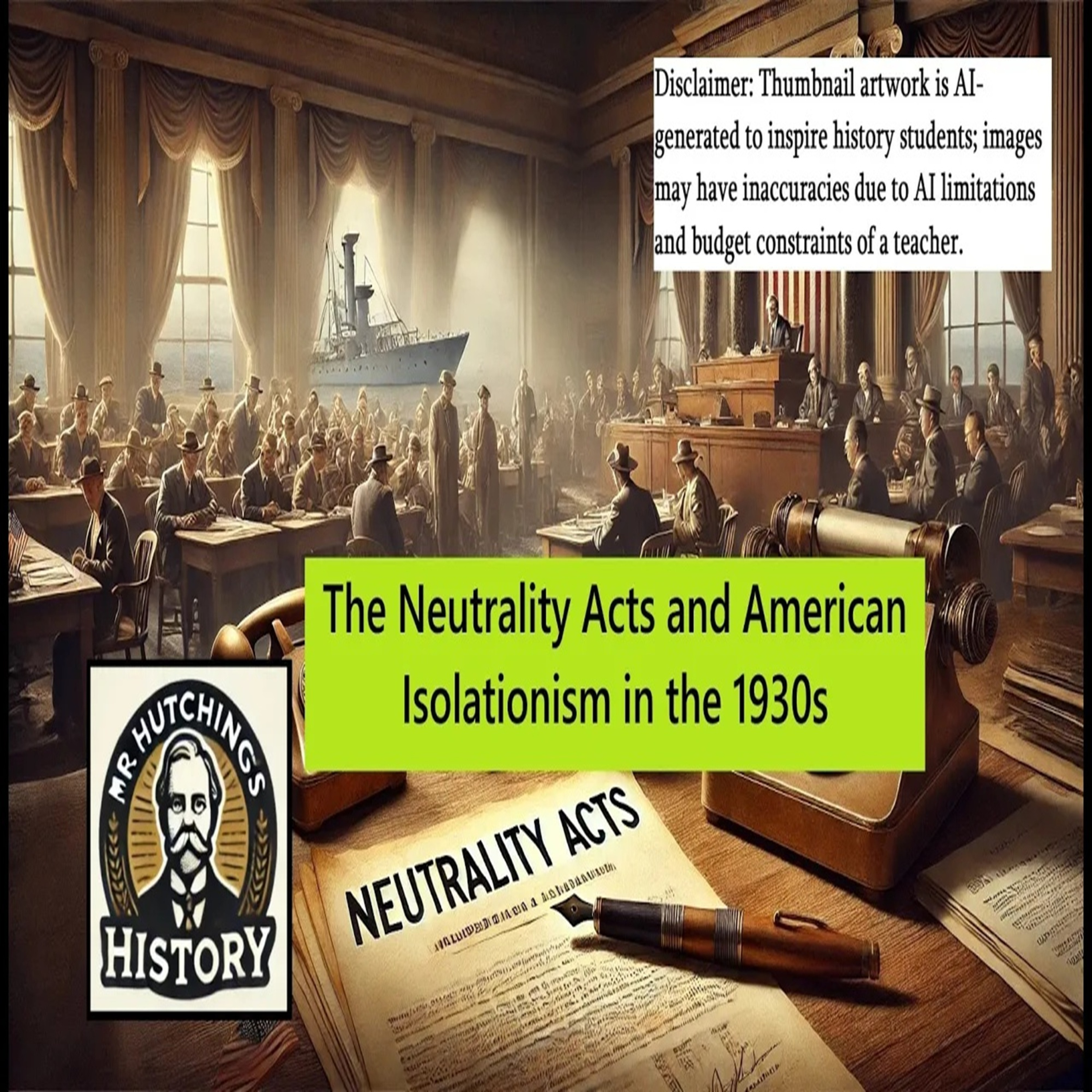 The Neutrality Acts and American Isolationism in the 1930s episode artwork