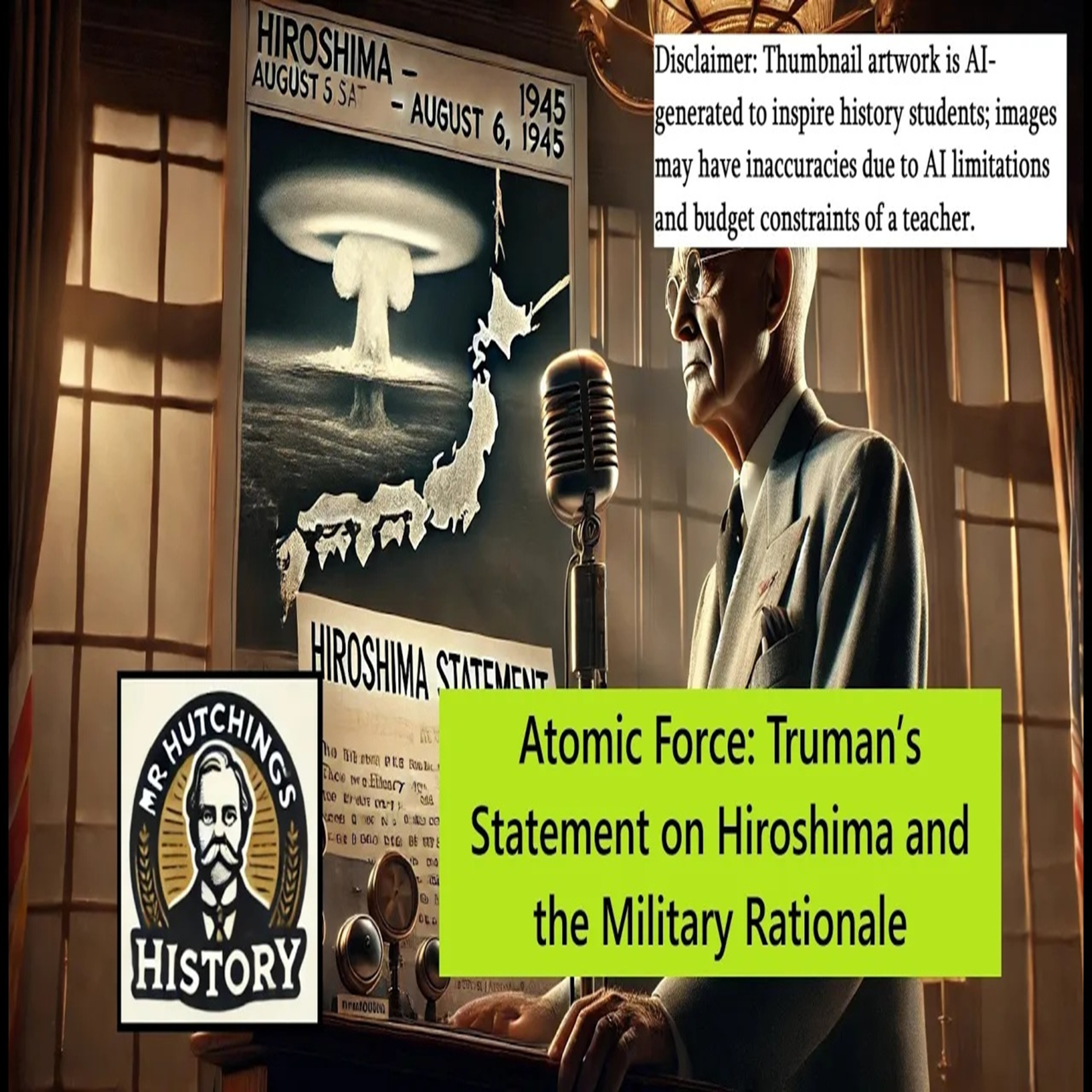 Atomic Force: Truman’s Statement on Hiroshima and the Military Rationale episode artwork