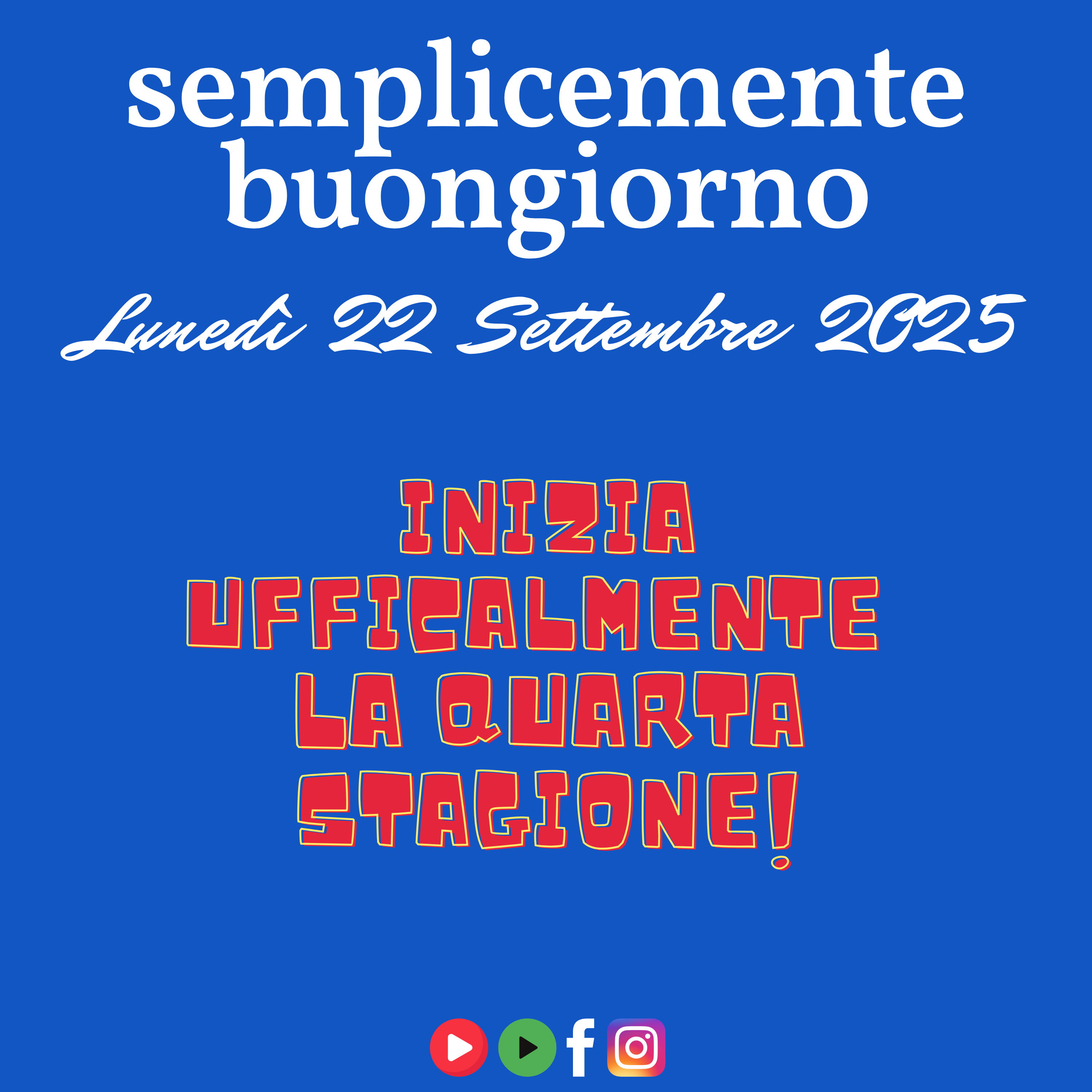 Semplicemente Buongiorno: Iniziamo Ufficialmente la Quarta Stagione! episode artwork