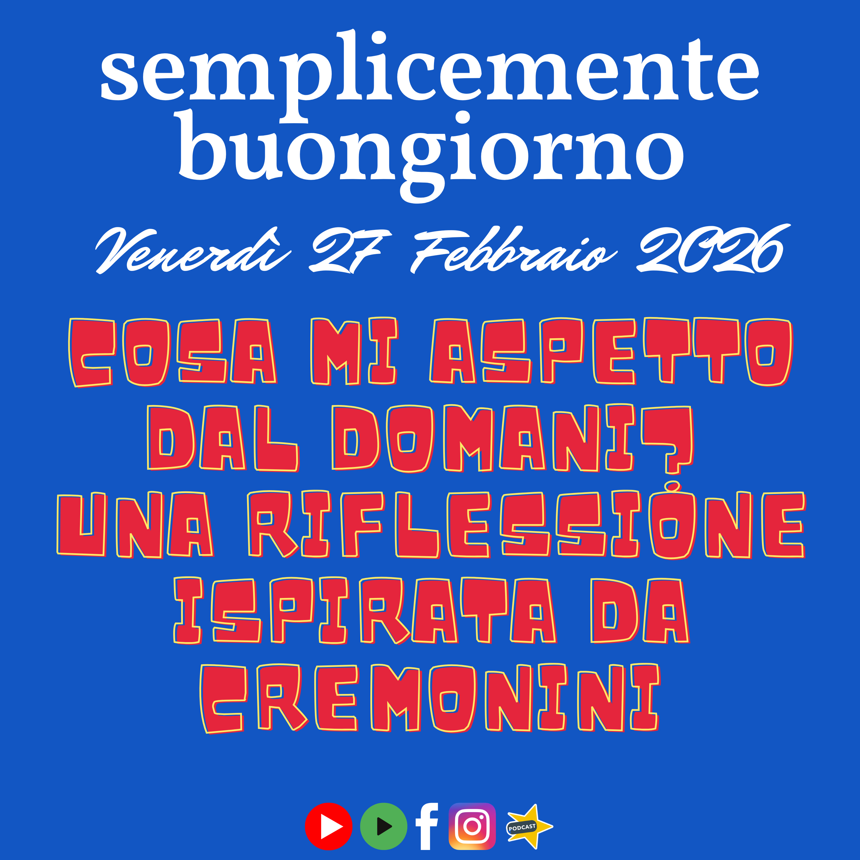 Cosa mi aspetto dal domani? Una riflessione ispirata da Cremonini episode artwork