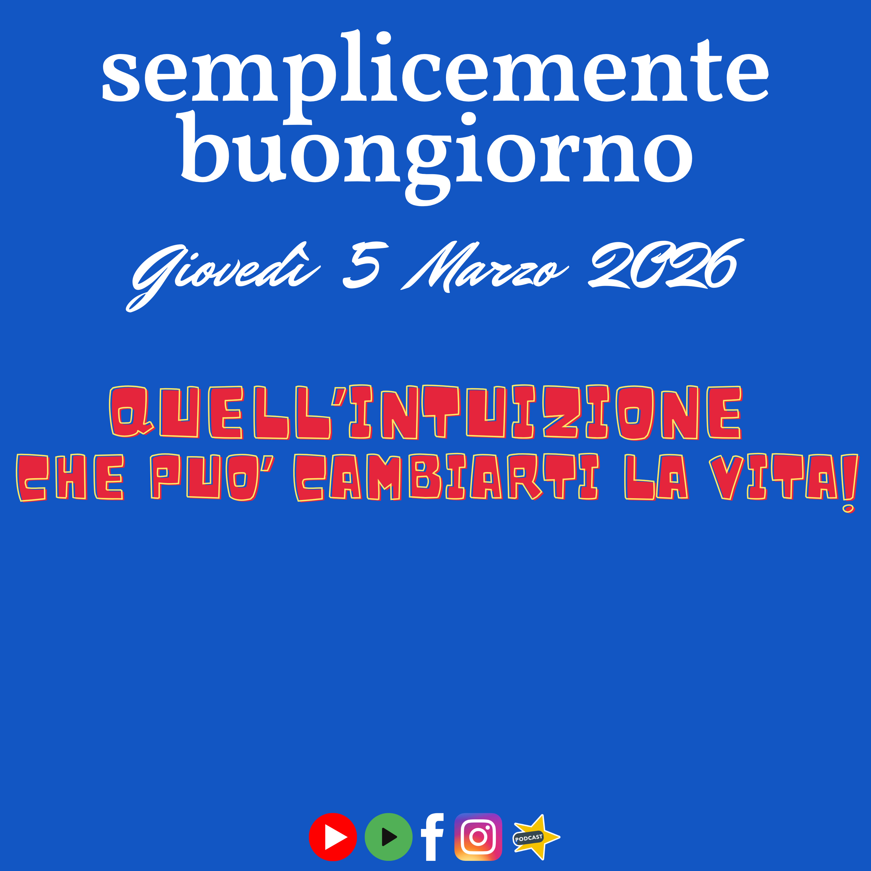 Quell’intuizione che può cambiarti la vita! episode artwork