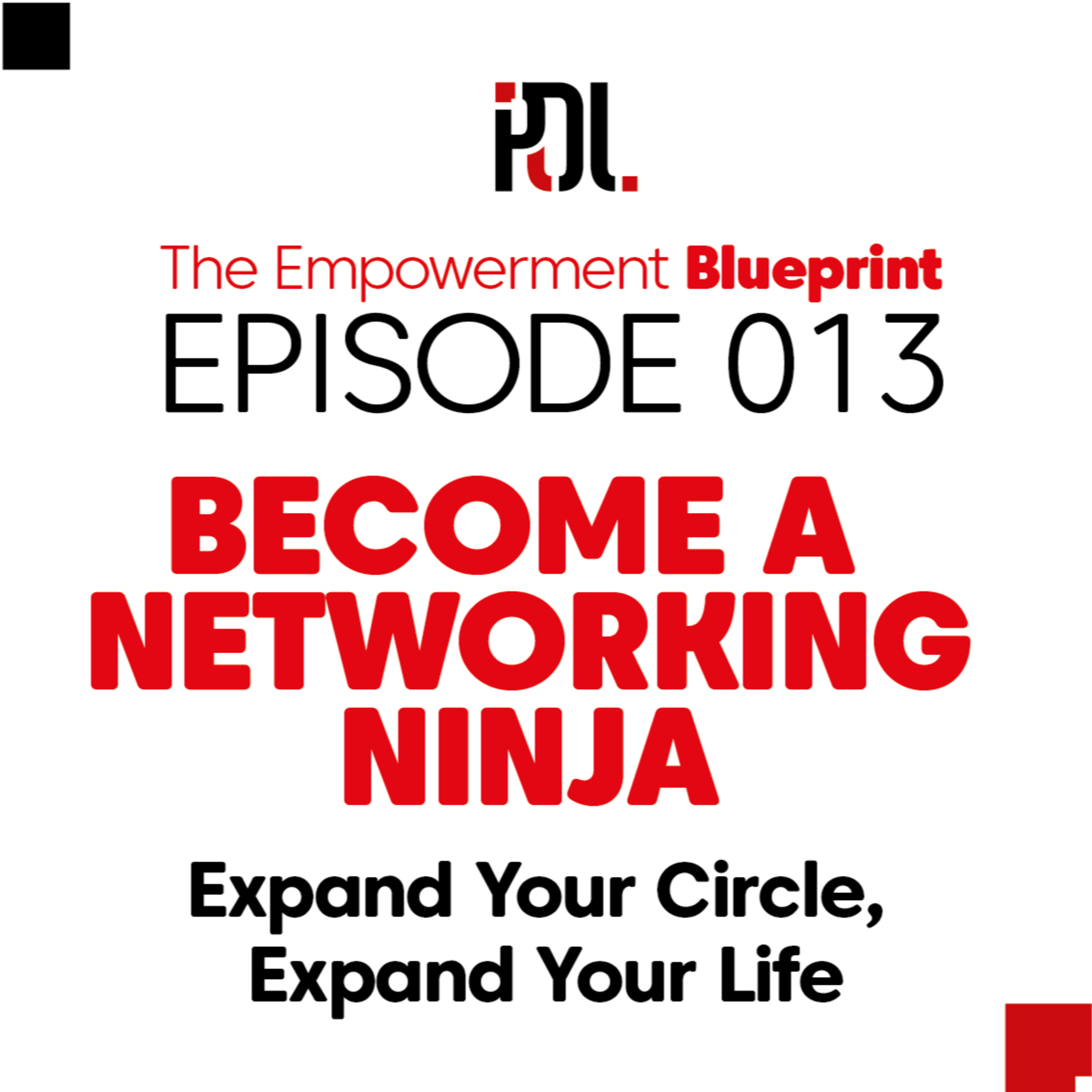 13 - Become a Networking Ninja - Expand Your Circle Expand Your Life episode artwork