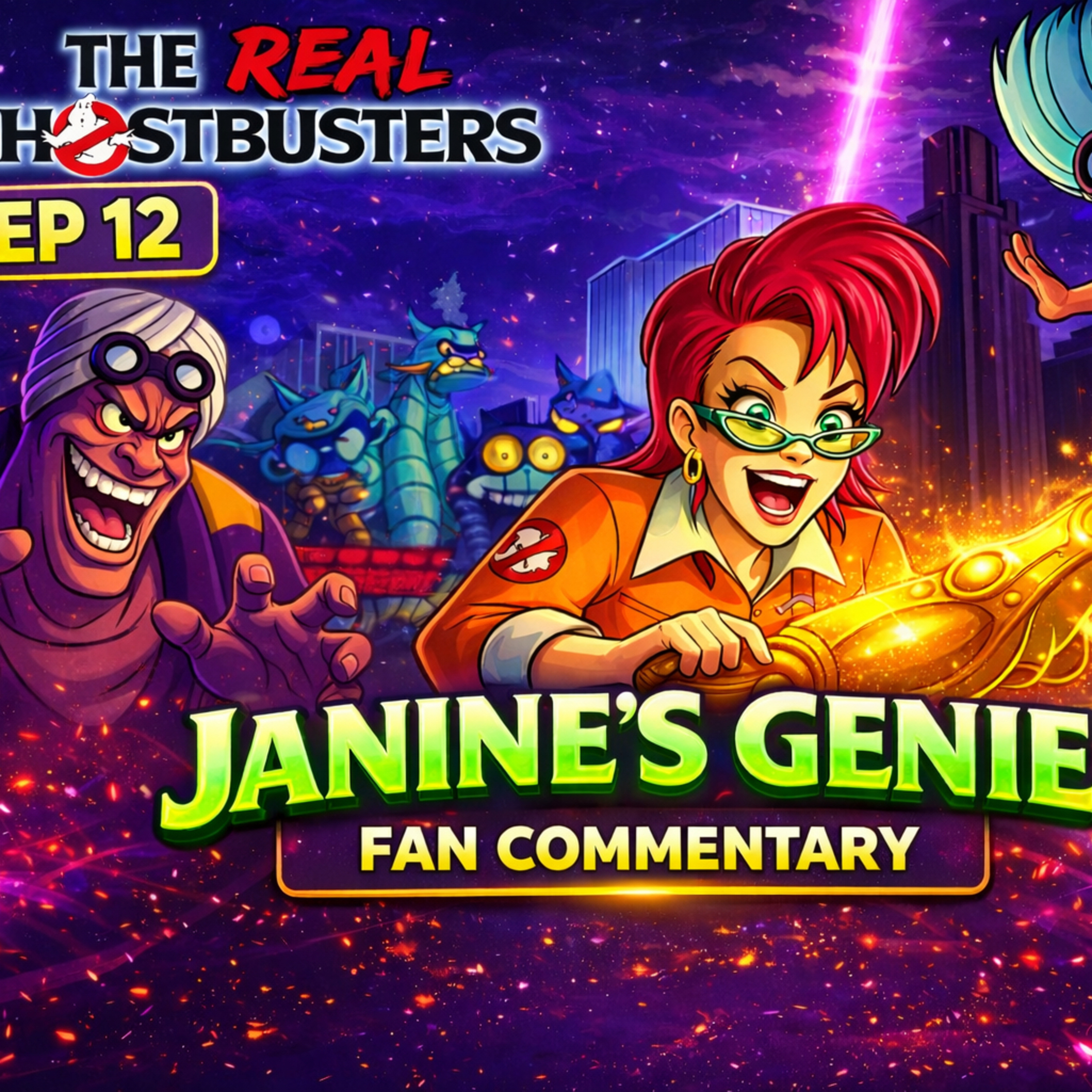 The Real Ghostbusters Episode 12 “Janine’s Genie” | Full Fan Commentary & Review episode artwork
