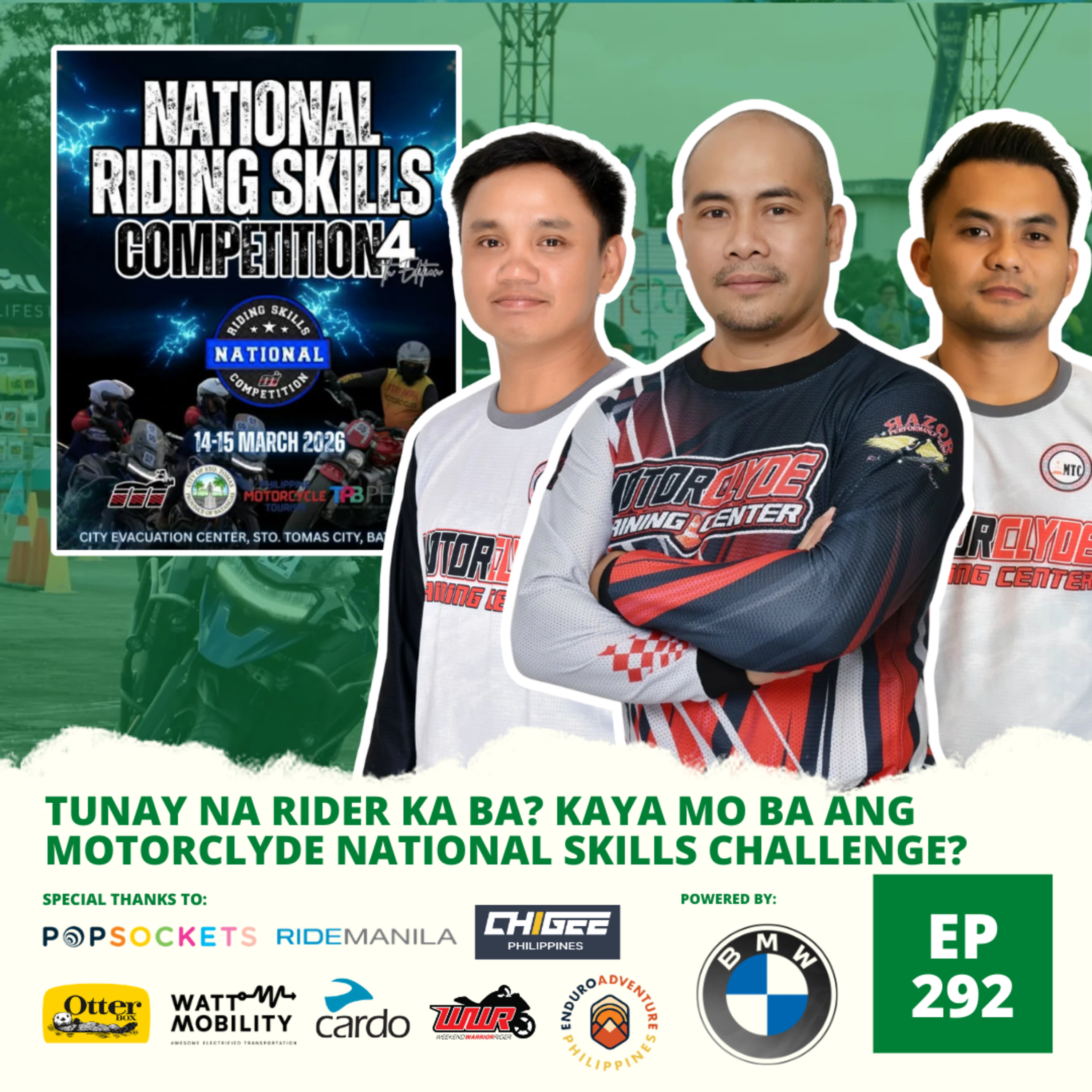 Ep. 292: Tunay Na Rider Ka Ba? Kaya Mo Ba ang MotorClyde National Skills Challenge? episode artwork