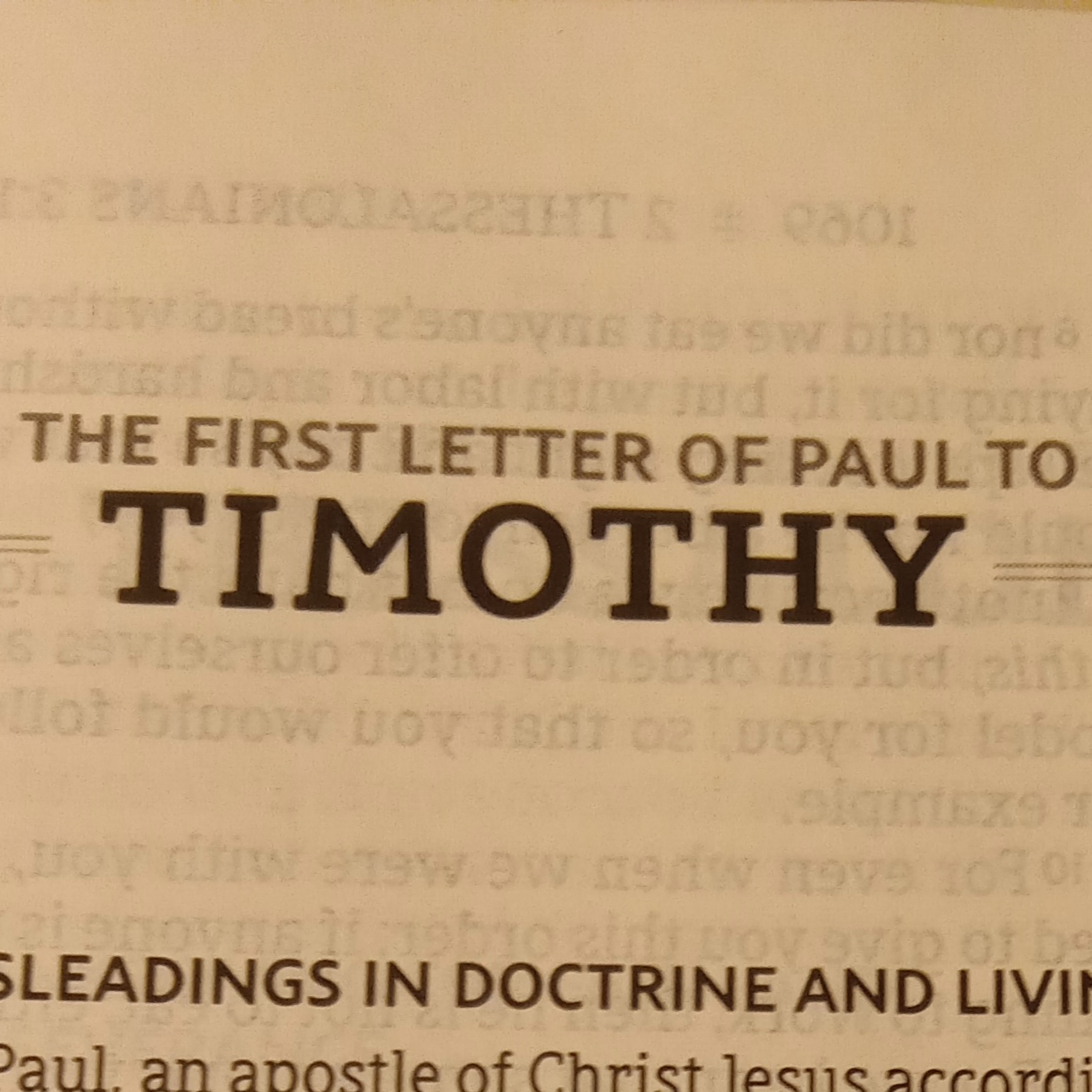 21. 1 Timothy 6 episode artwork