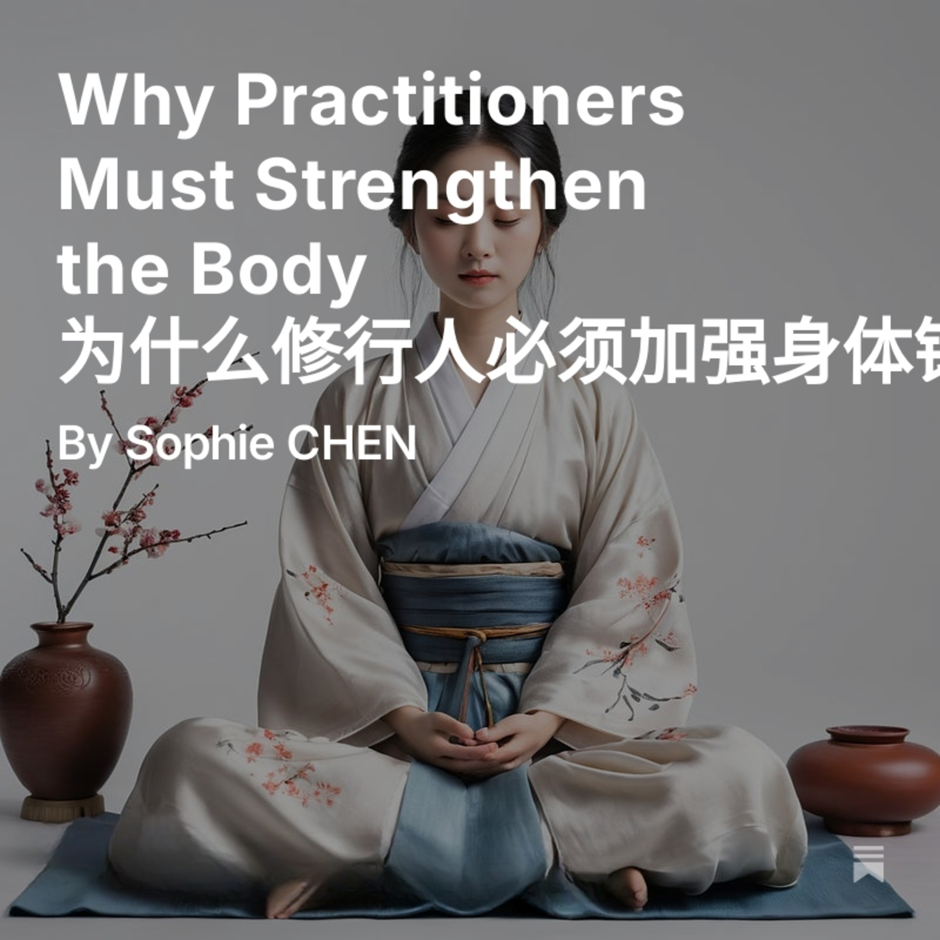 Deyufang Sophie 德育坊 || Why Practitioners Must Strengthen the Body 为什么修行人必须加强身体锻炼 Why Practitioners Must Strengthen the Body 为什么修行人必须加强身体锻炼 episode artwork