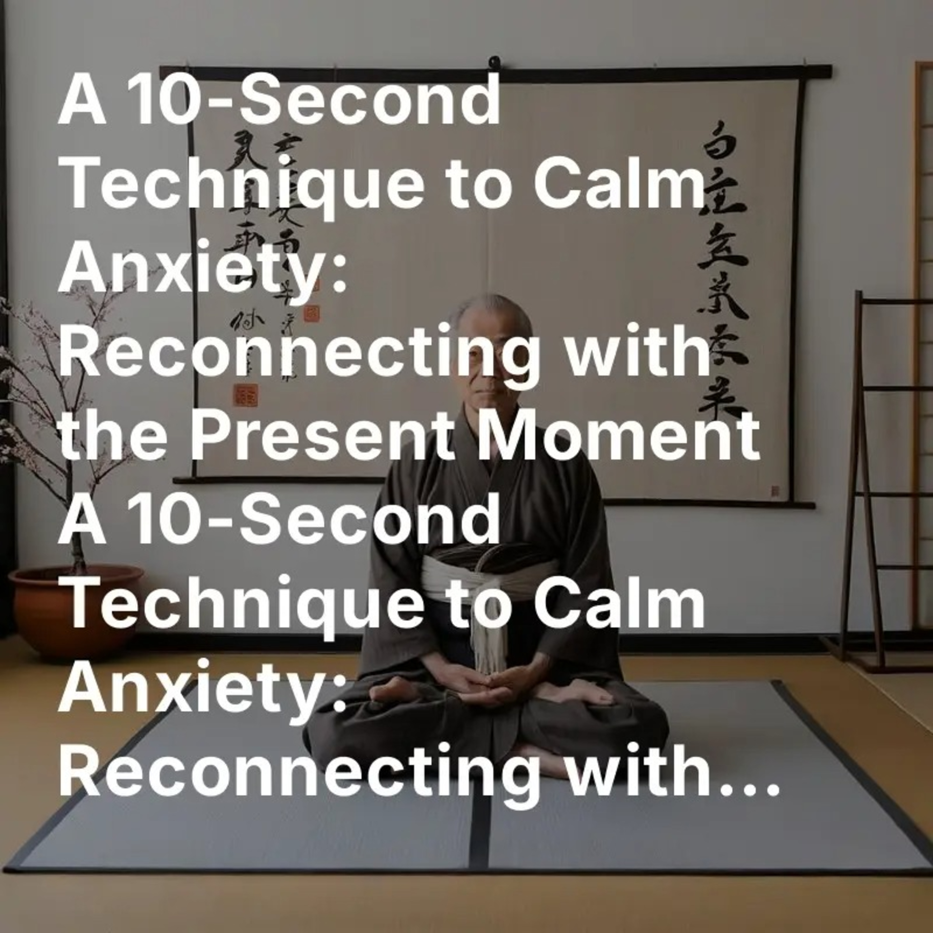 Deyufang Sophie 德育坊 || A 10-Second Technique to Calm Anxiety: Reconnecting with the Present Moment A 10-Second Technique to Calm Anxiety: Reconnecting with the Present Moment episode artwork
