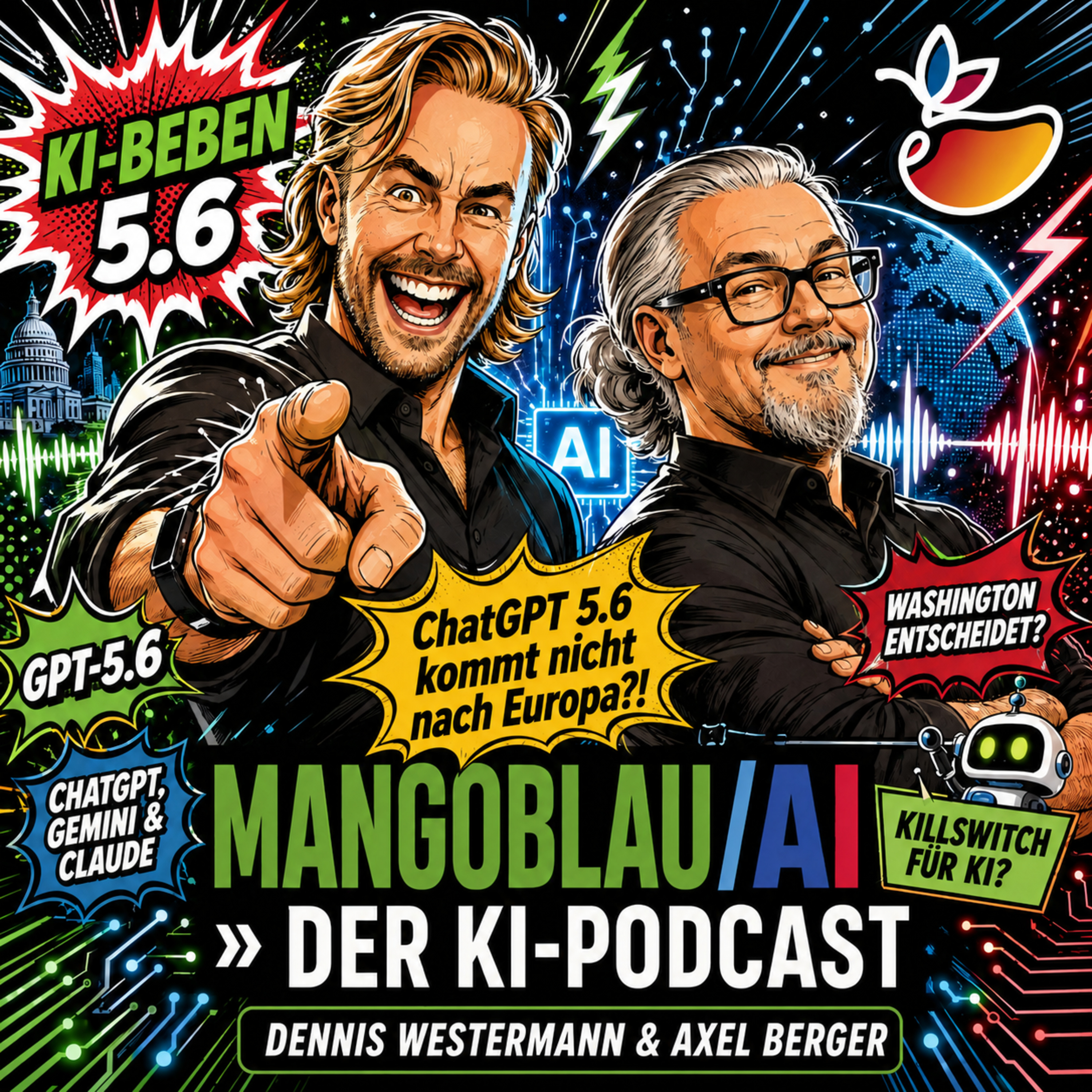 GPT-5.6, ChatGPT & Gemini: Wem gehört der Zugang zur besten KI? SpaceX kauft Cursor & GLM-5.2 kontert | MANGOBLAU/AI episode artwork
