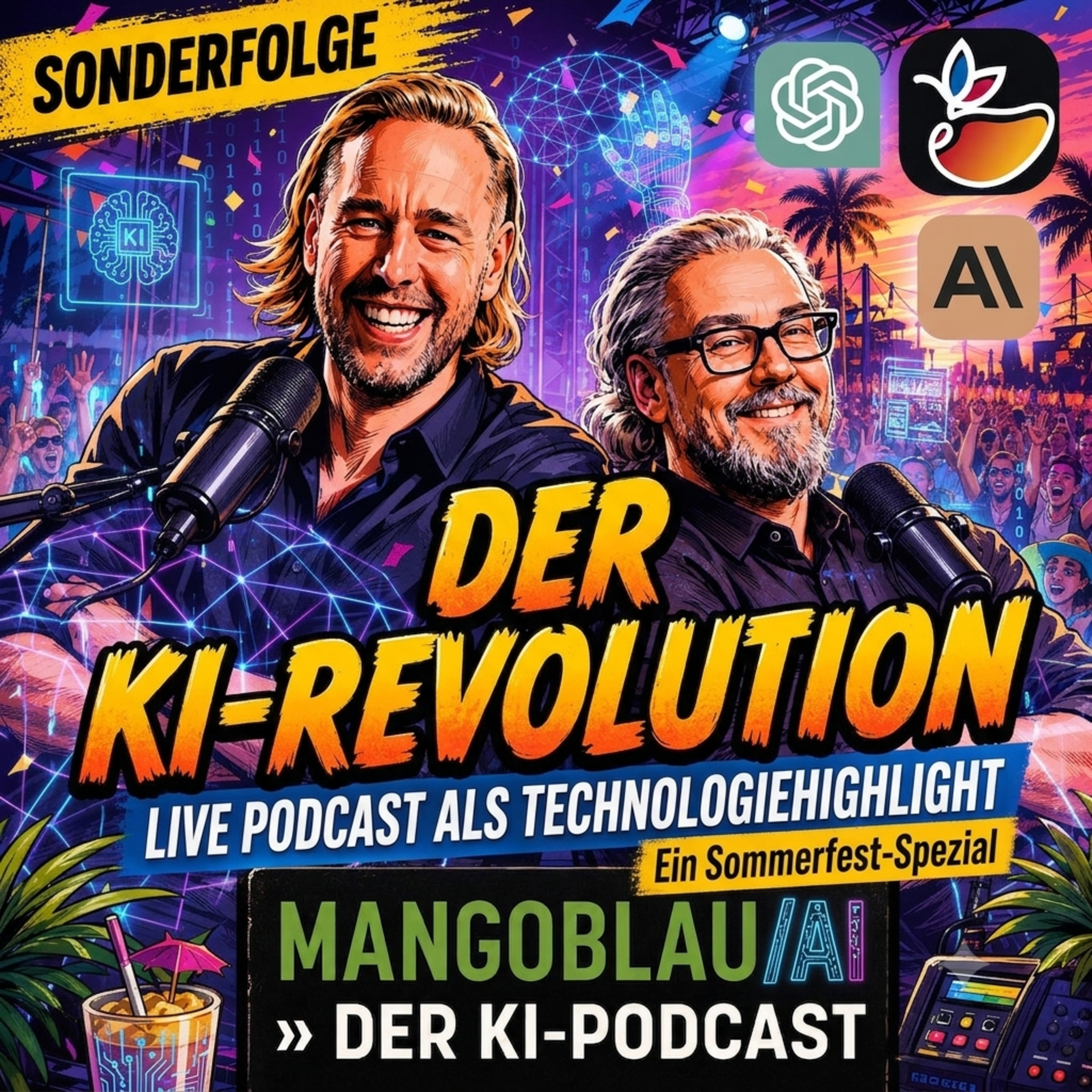 Vibe Coding, Suno & Claude Cowork: Wie viel KI verträgt Kunst? KI-Fakes, Slopaganda & Community-Live | MANGOBLAU/AI episode artwork