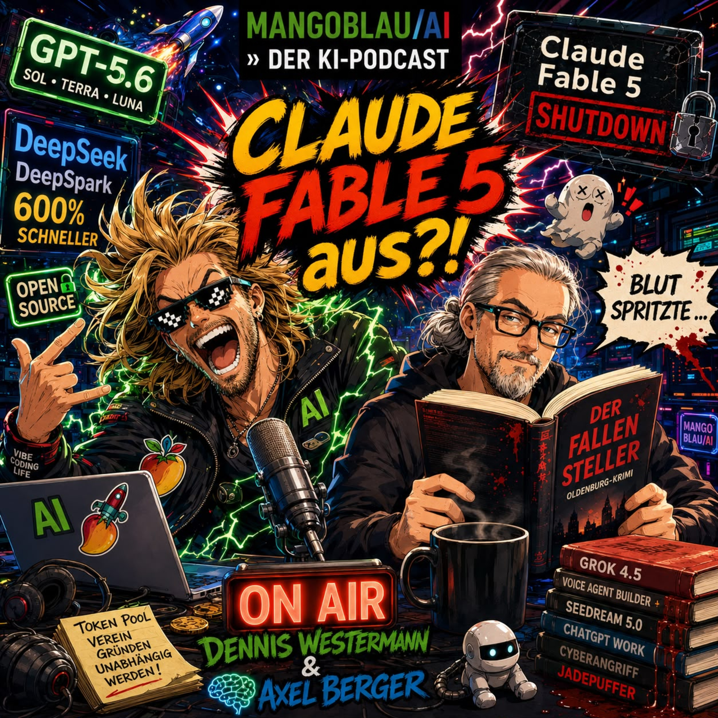GPT-5.6, Claude Fable 5 Aus & DeepSeek-Durchbruch: Sind Local LLMs jetzt gut genug? | MANGOBLAU/AI episode artwork