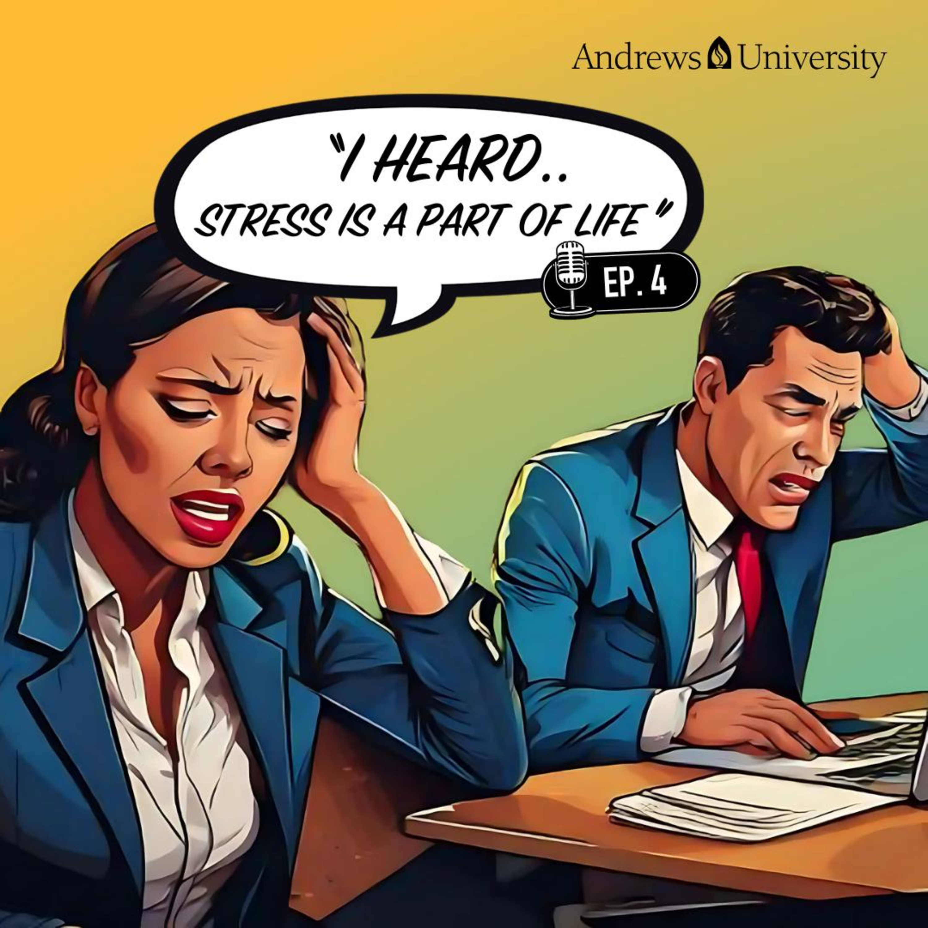 "I Heard... Stress is a Part of Life" episode artwork
