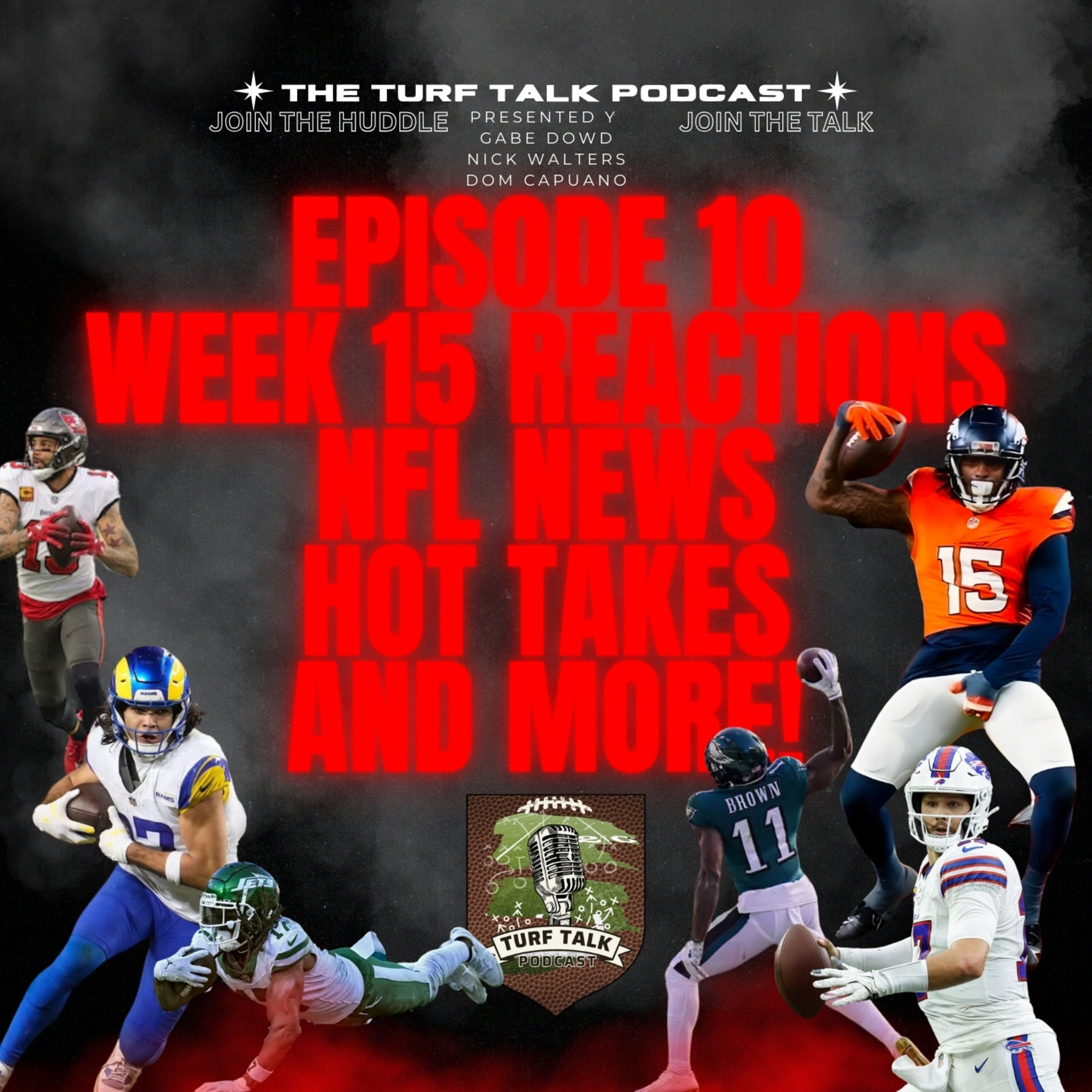 Episode 10 | Week 15 Reactions, Major Headlines, Tight End Toss Ups, and Mystery Stat Matchups!! episode artwork