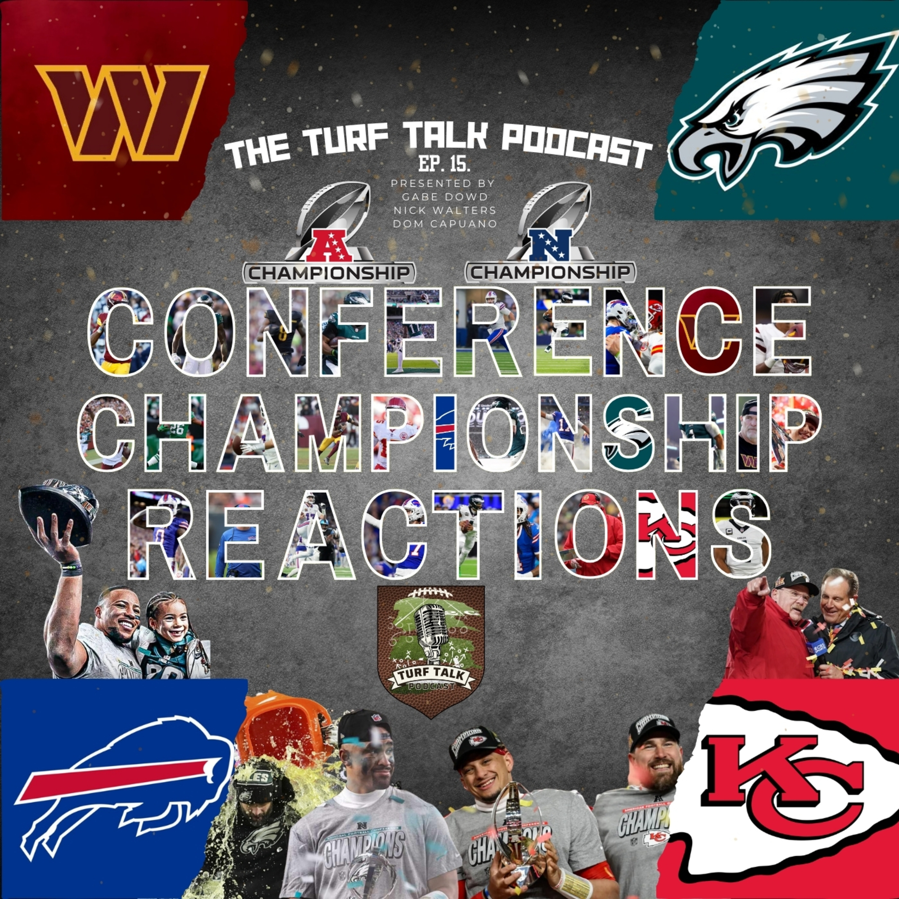 Episode 15 | CONFERENCE CHAMPIONSHIP REACTIONS, GUESS THE PLAYER, AND SUPER BOWL LOGO CONSPIRACY!!! episode artwork