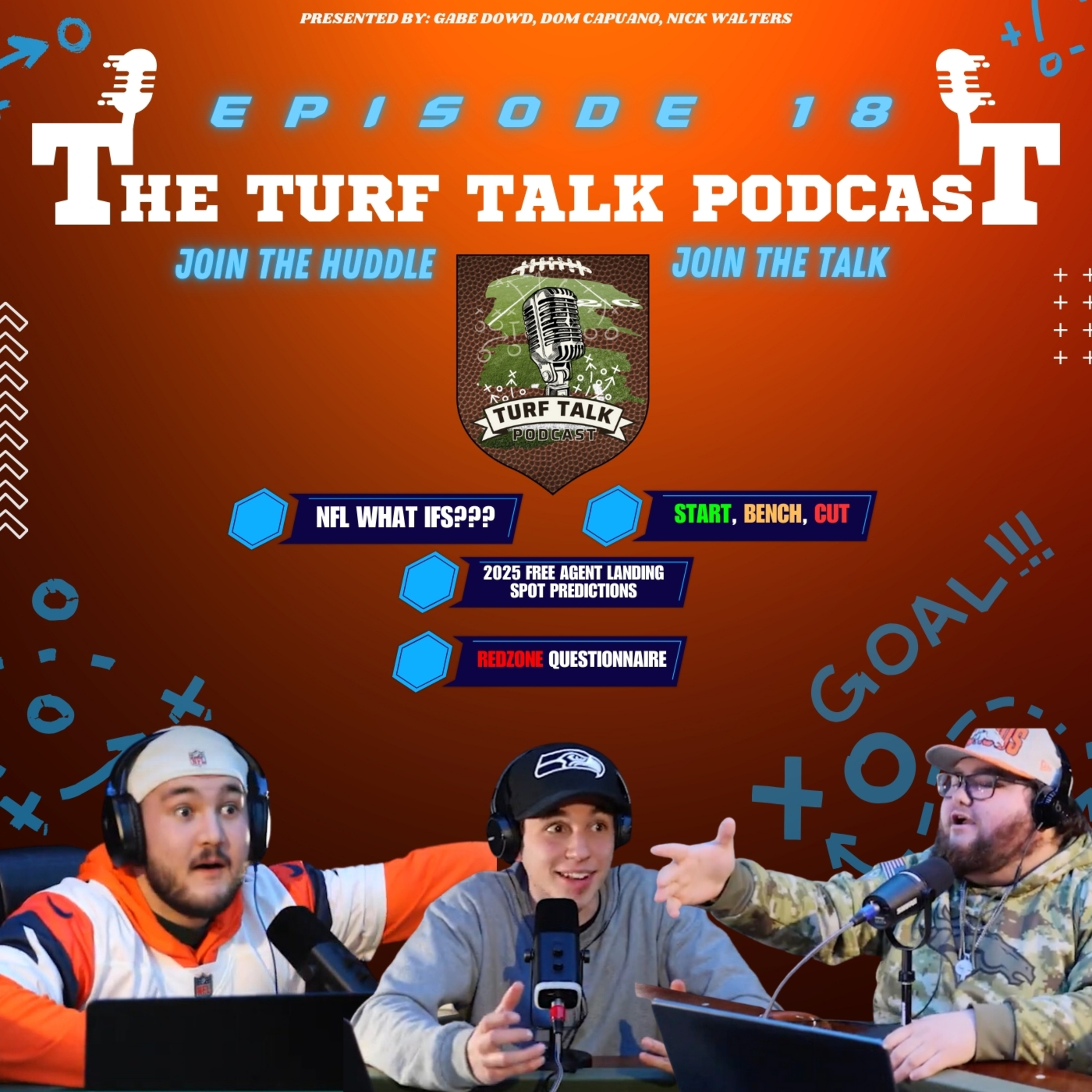 Episode 18 | NFL Free Agent Landing Spot Predictions, Major NFL News, AND MORE!!! episode artwork