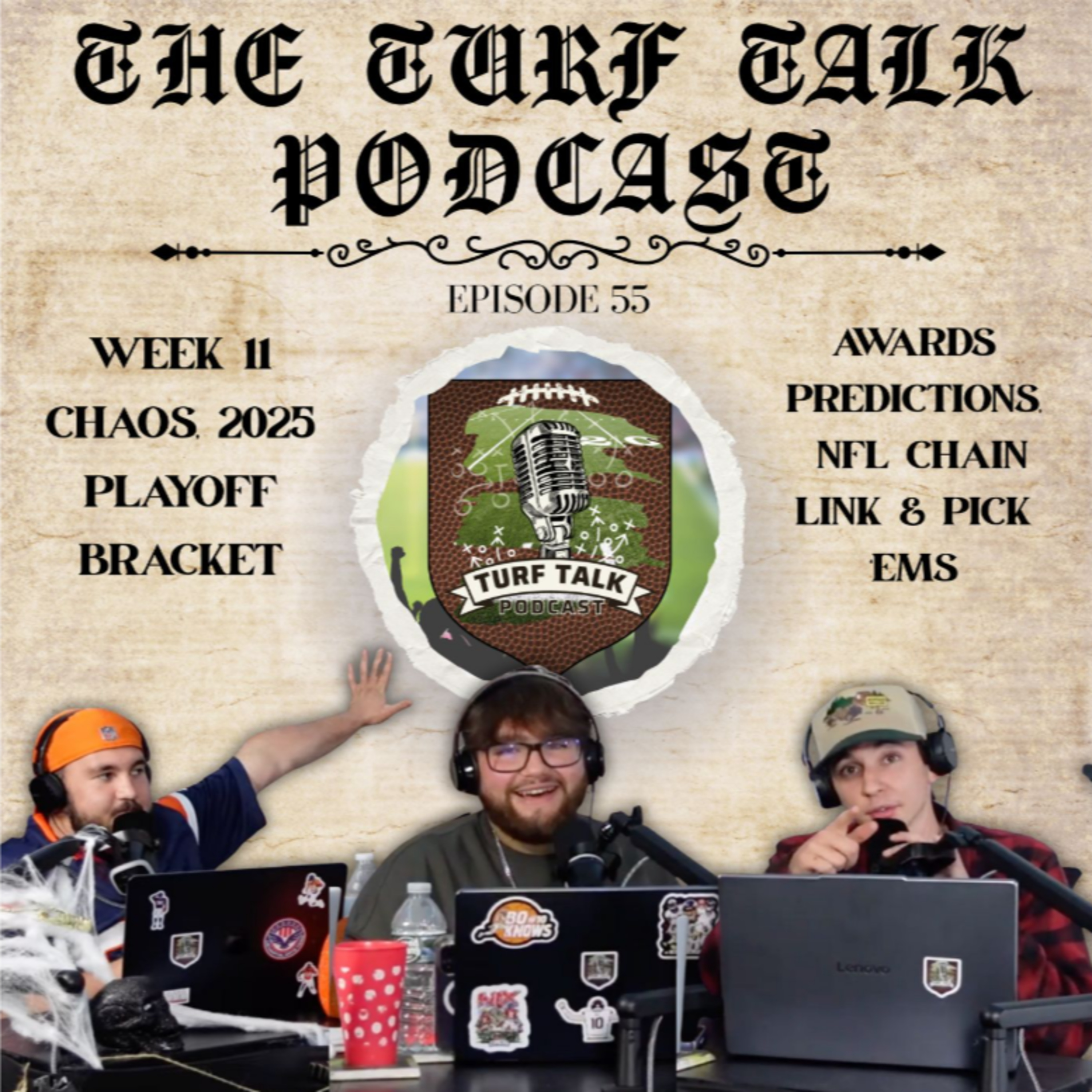Episode 55 | Week 11 Chaos, 2025 Playoff Bracket, Awards Predictions, NFL Chain Link & Pick ‘Ems episode artwork
