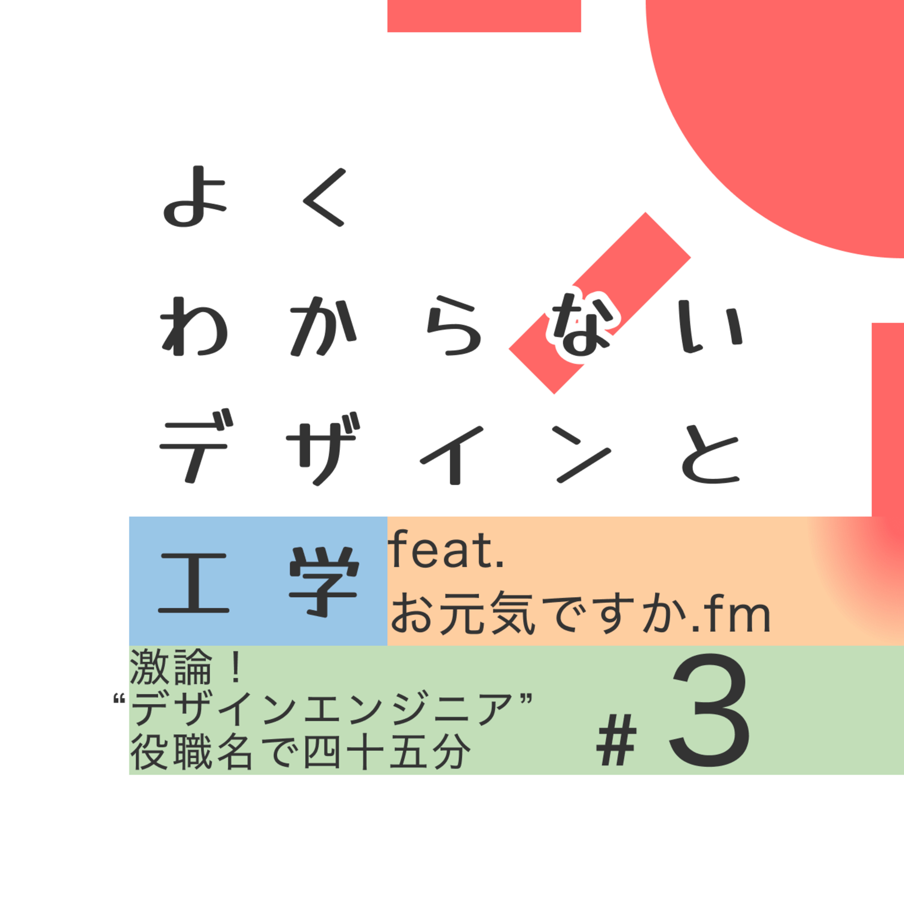 #3 激論！“デザインエンジニア” 役職名で四十五分 feat. お元気ですか.fm episode artwork
