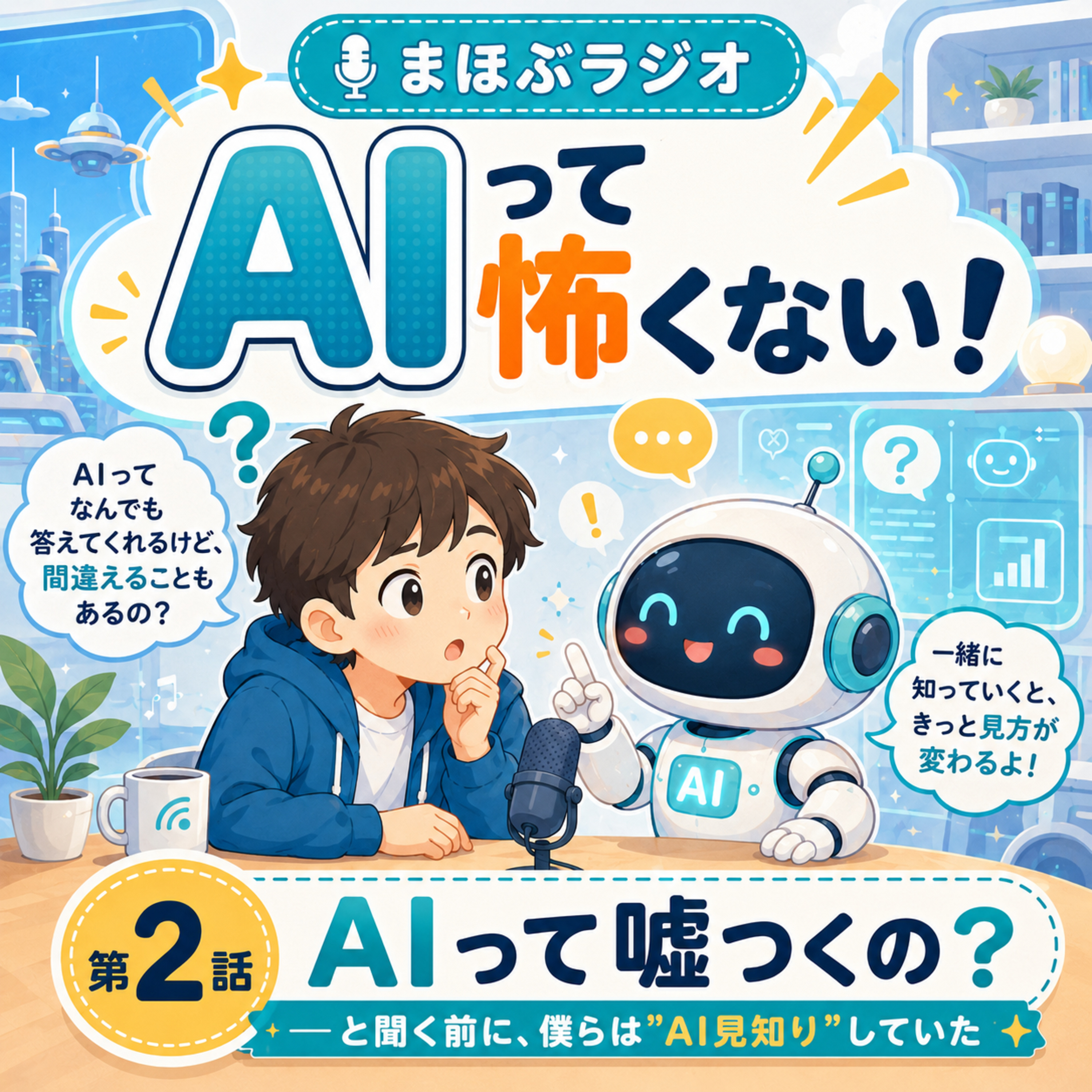 第2回AIなんて怖くない「AIって嘘つくの?」ーと聞く前に、僕らは"AI見知り"していた episode artwork