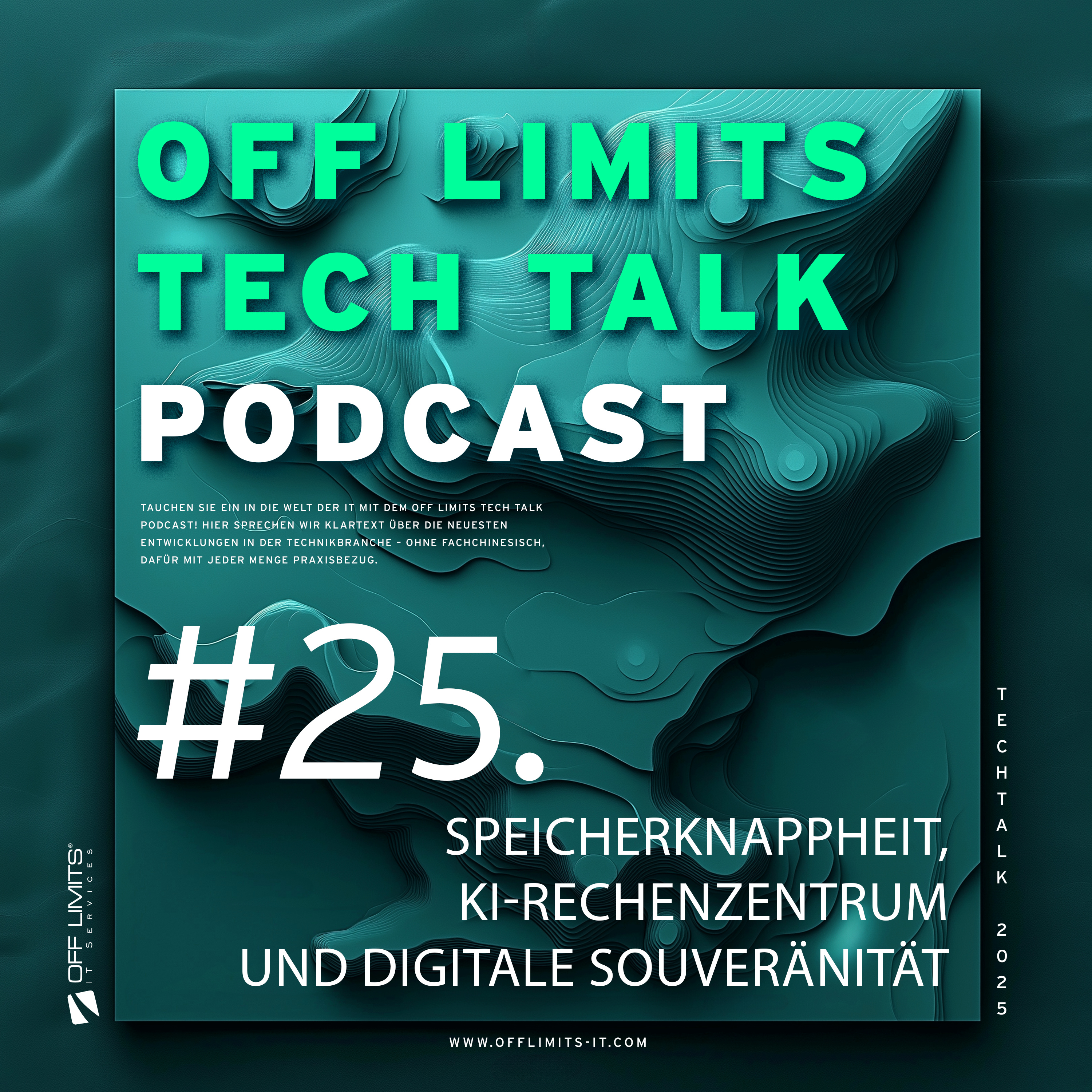 Tech Talk #25: Speicherknappheit, KI-Rechenzentren und digitale Souveränität episode artwork