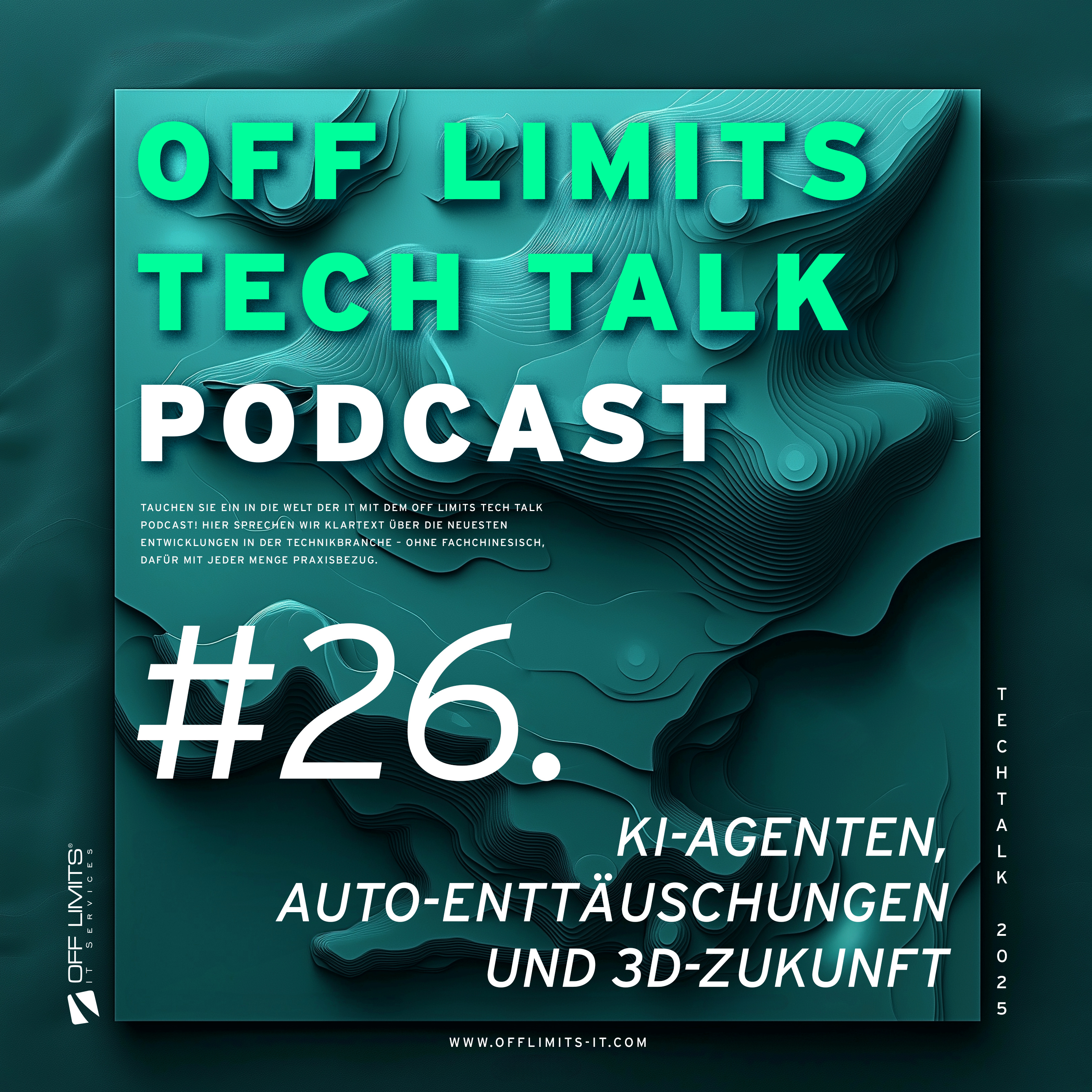 Tech Talk #26: KI-Agenten, Auto-Enttäuschungen und 3D-Zukunft episode artwork