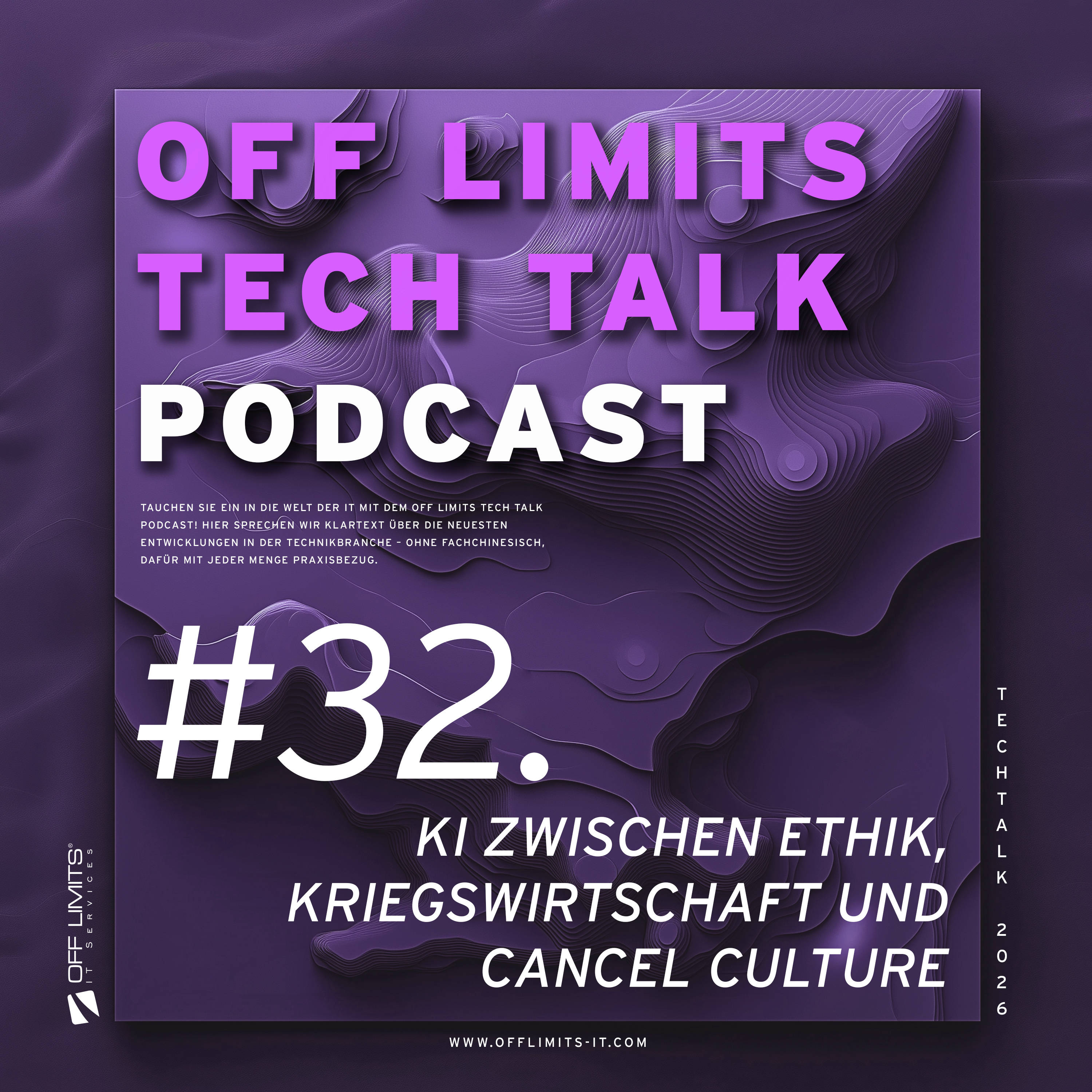 OFF LIMITS Tech Talk #32: Claude vs. Pentagon – KI zwischen Ethik, Kriegswirtschaft und Cancel Culture episode artwork