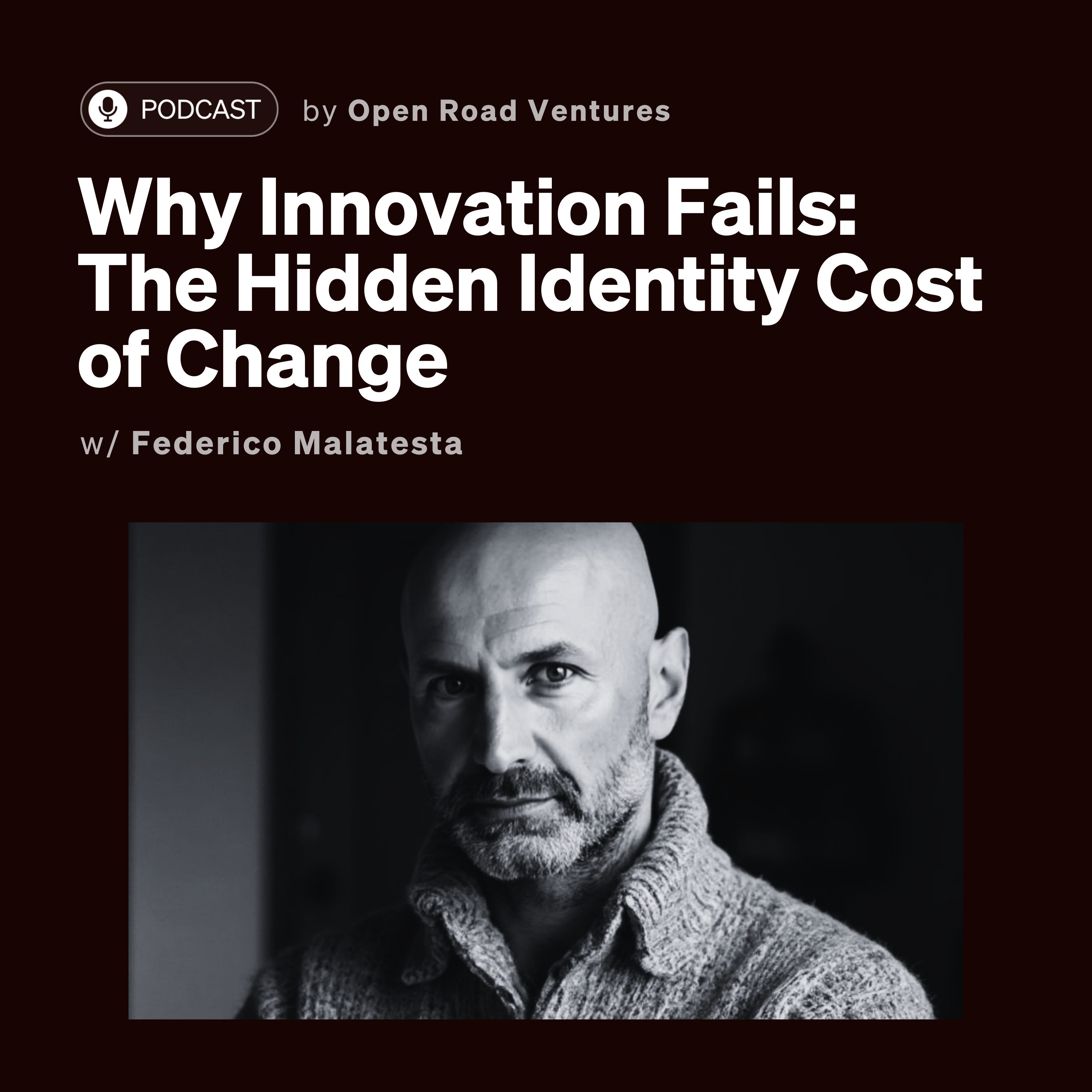 #19 - Why Innovation Fails: The Hidden Identity Cost of Change w/ Federico Malatesta episode artwork