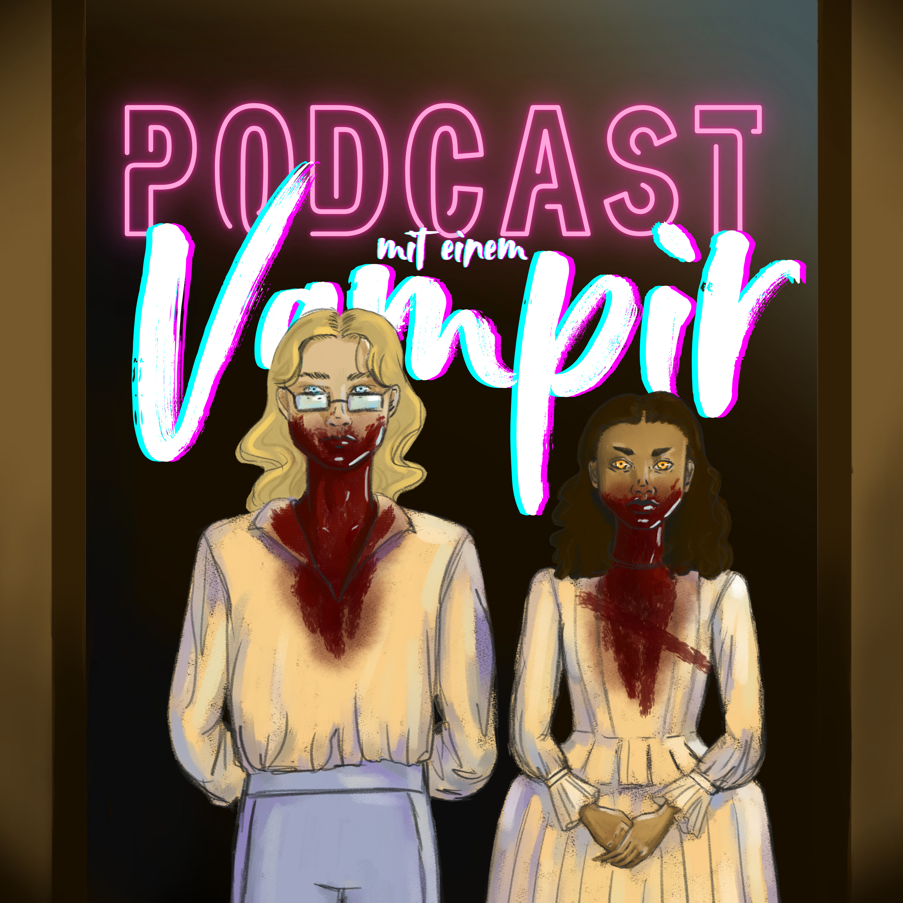 Podcast mit einem Vampir