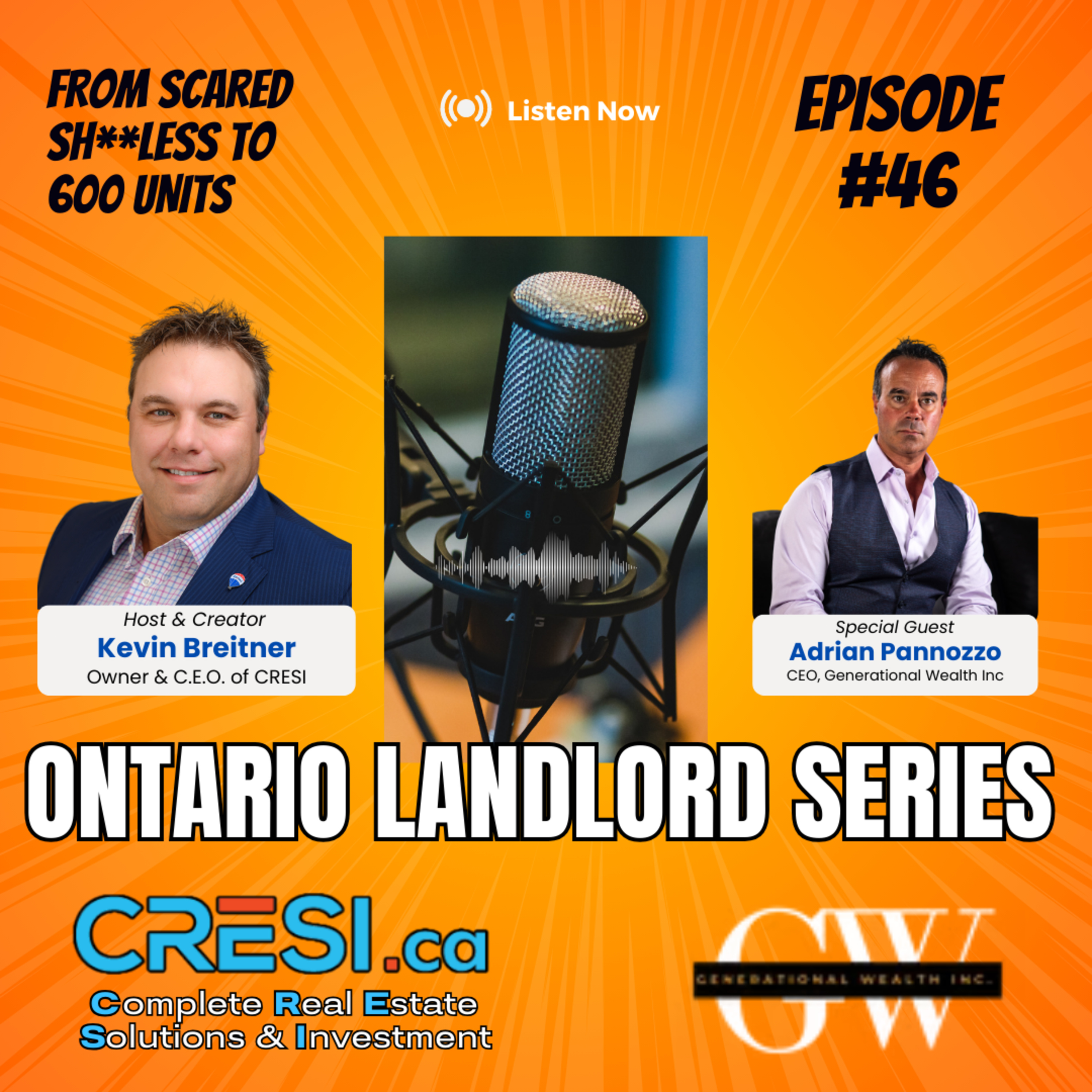 From Police Officer to 600+ Units: Building Generational Wealth with Adrian Pannozzo | CRESI Ontario Landlord Series episode artwork