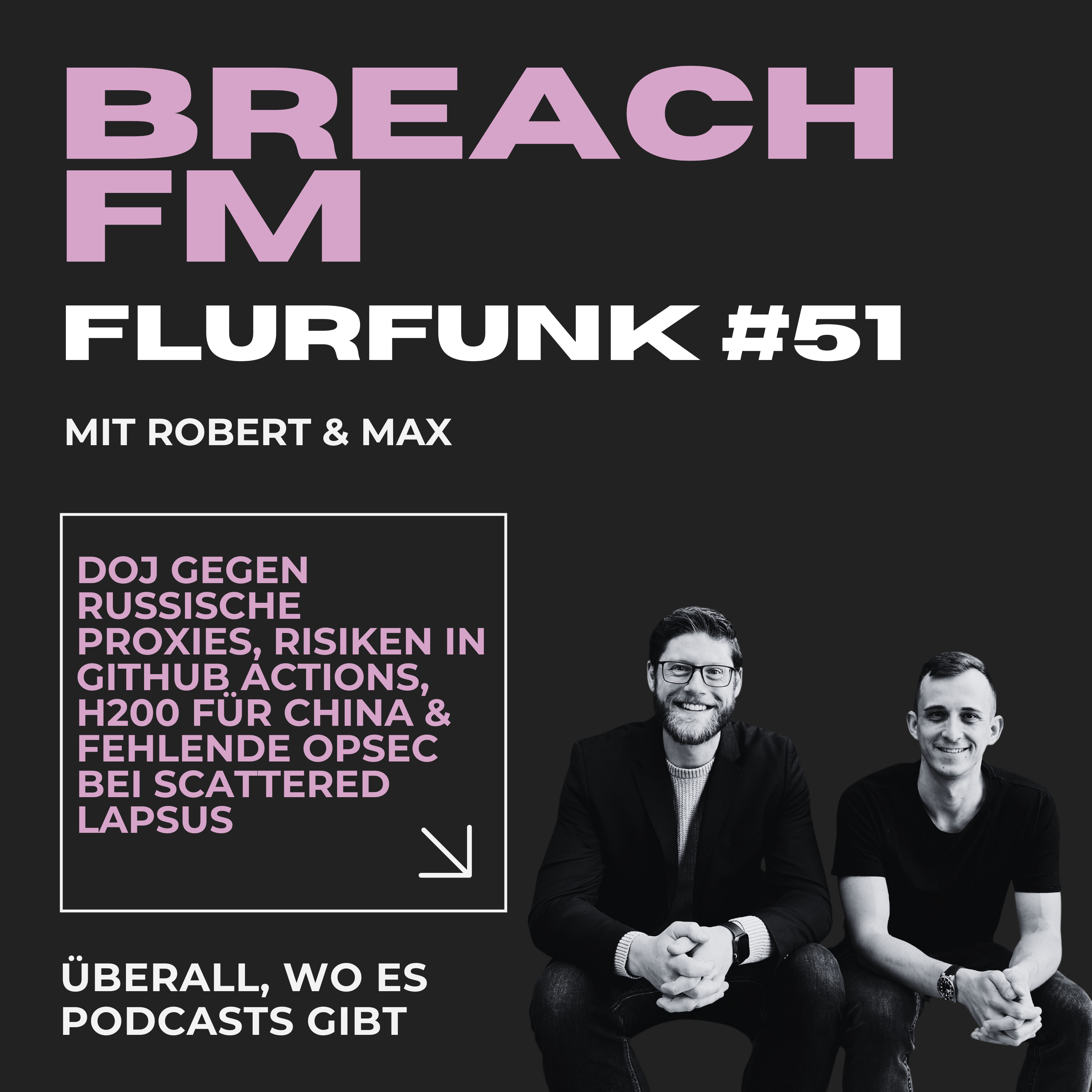 Flurfunk - DOJ gegen Russische Proxies, Risiken in GitHub Actions, H200 für China & fehlende OpSec bei Scattered Lapsus