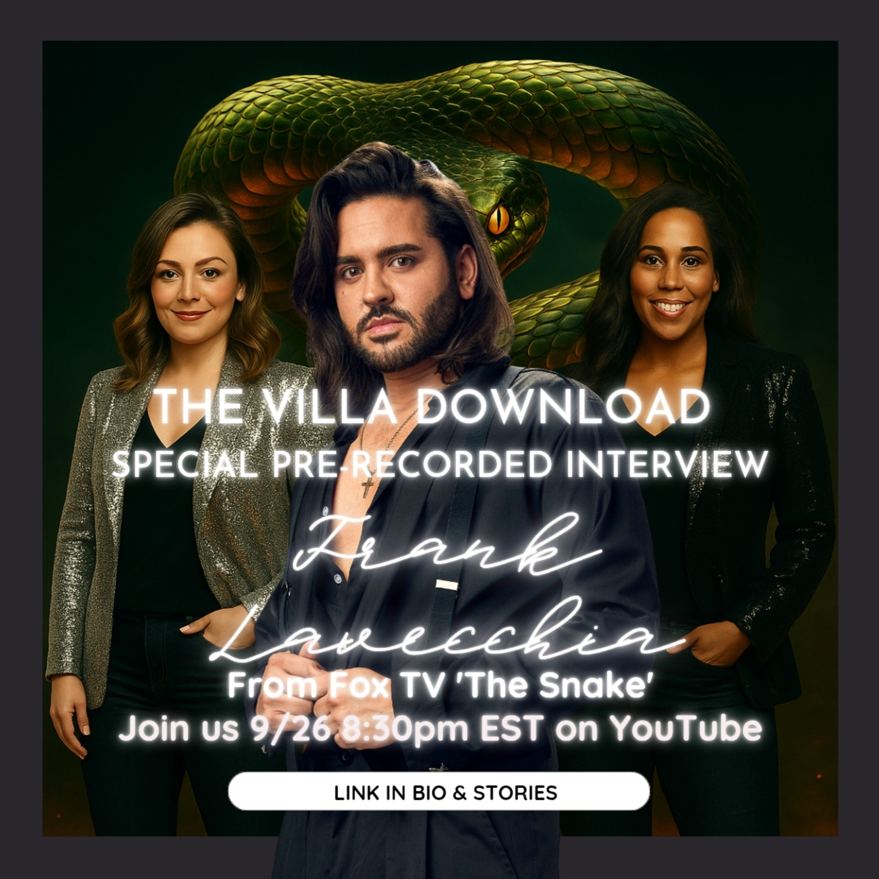 Frank Lavecchia | Winner of FOX’s The Snake Talks Strategy, Drama & Victory | Villa Download Interview