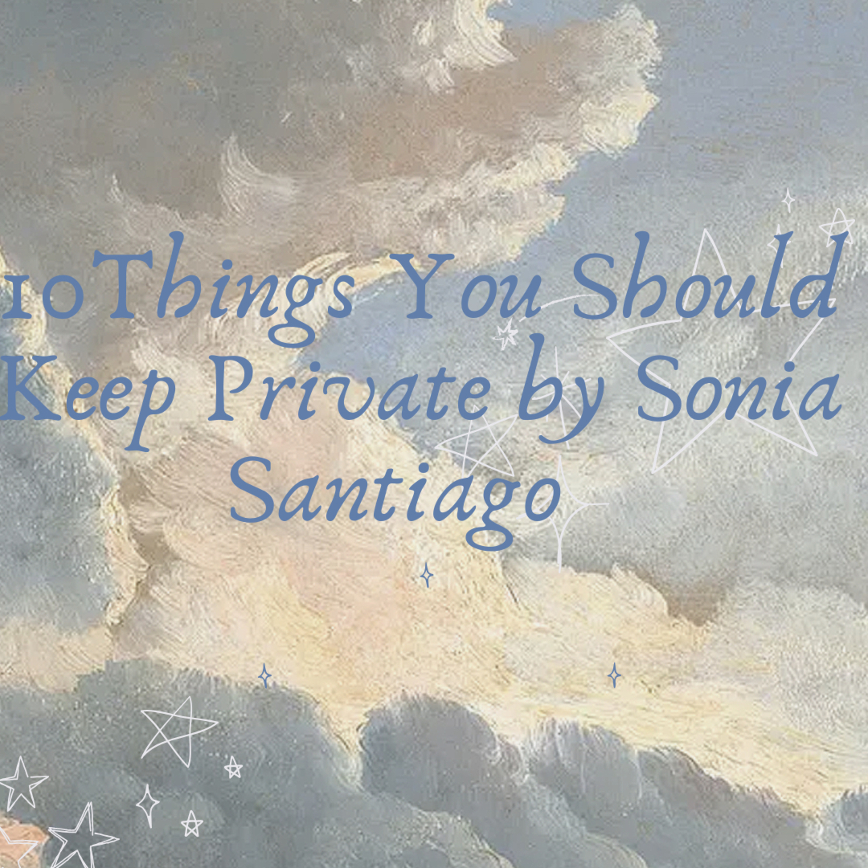 10 things you should keep private episode artwork
