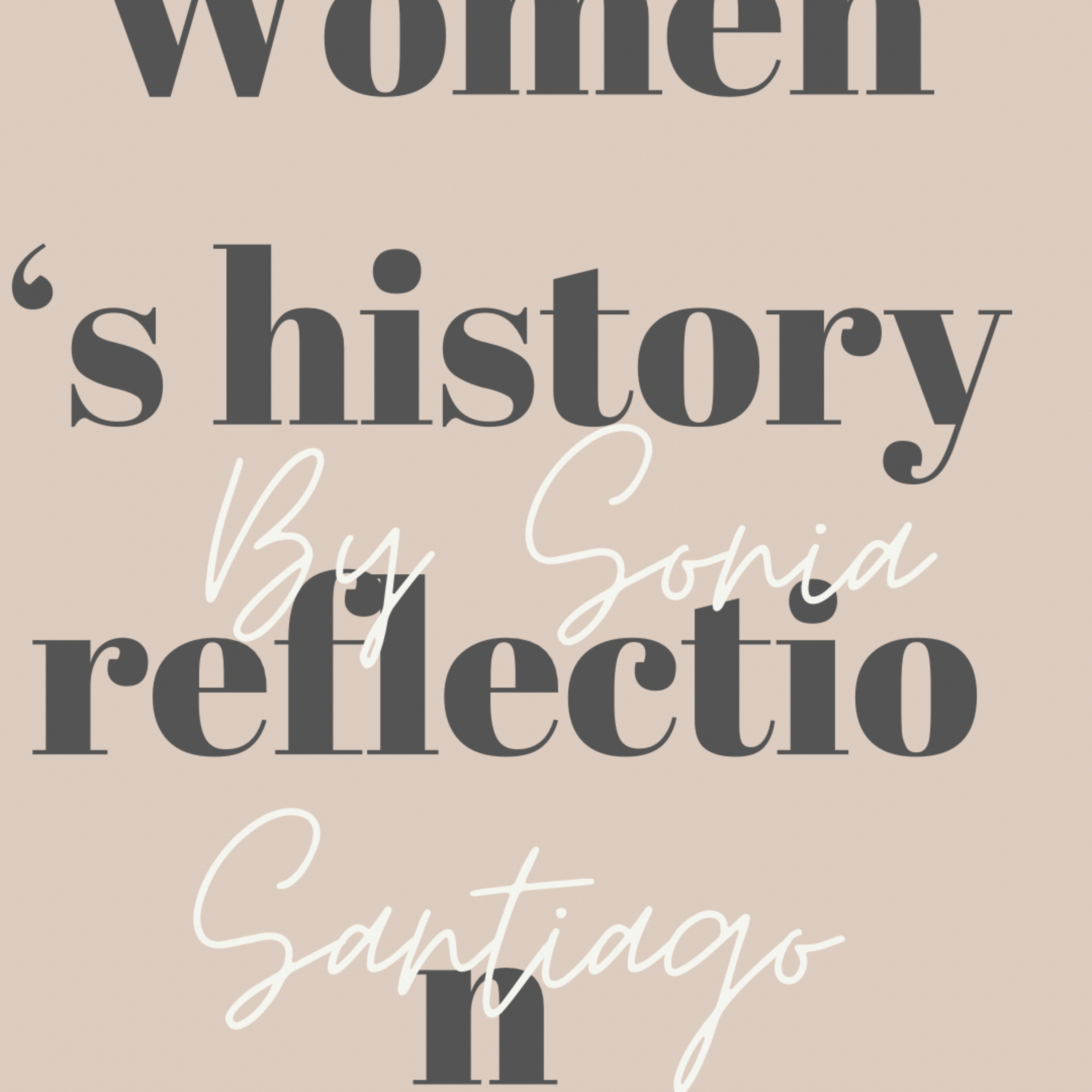 Women's history reflection episode artwork