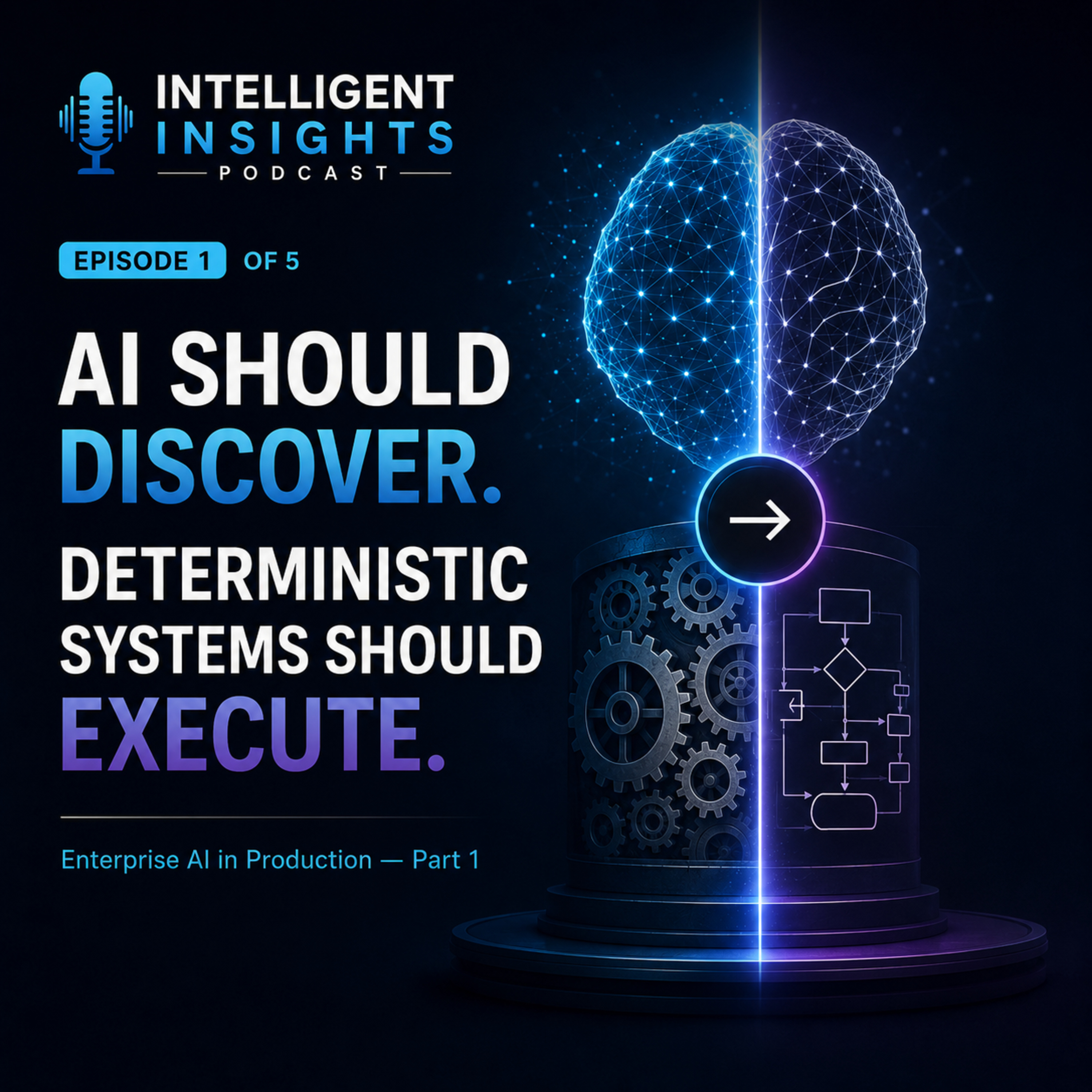 AI Should Discover. Deterministic Systems Should Execute. episode artwork