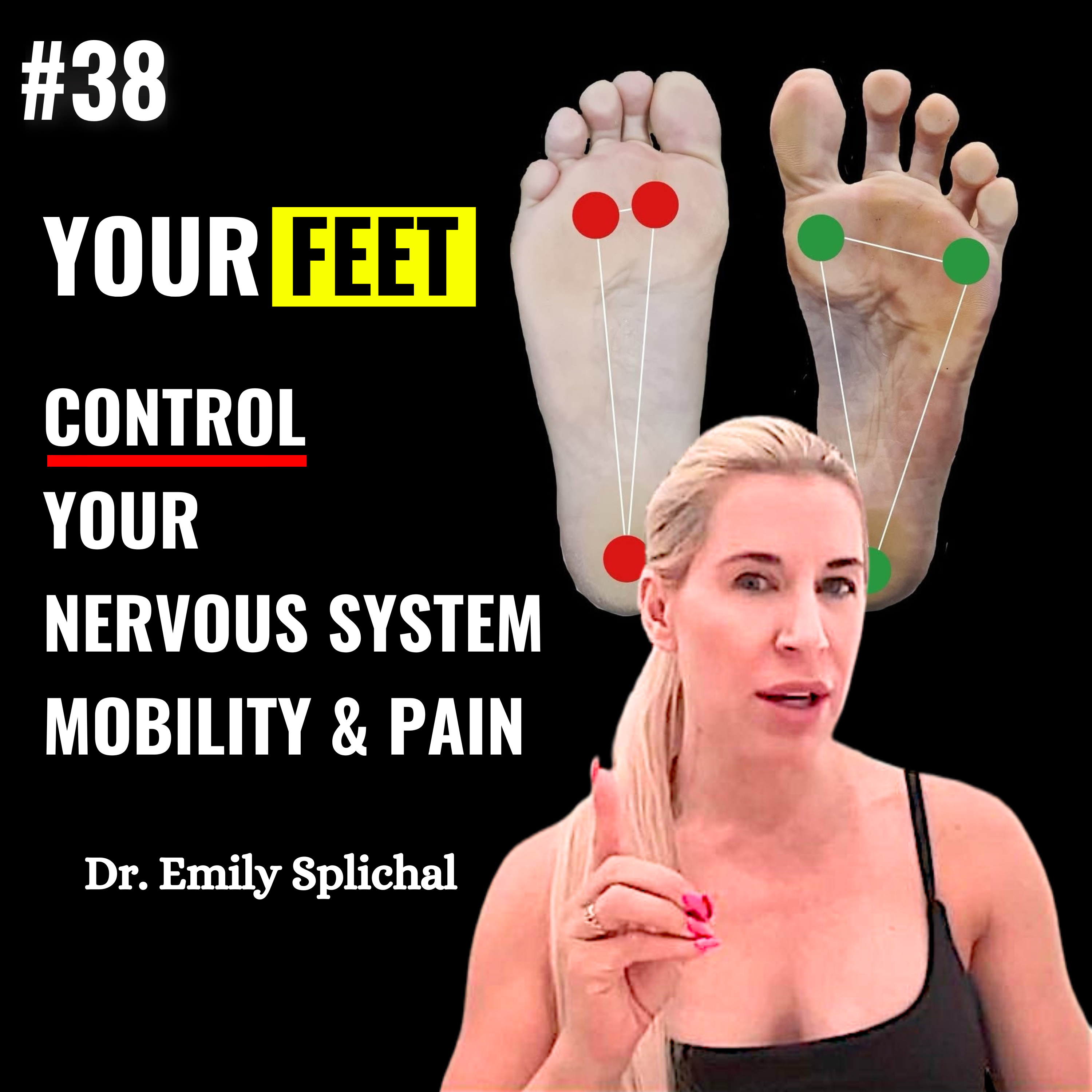 Dr. Emily Splichal Explains How Foot Health controls your Nervous System, Mobility & Pain Management | NABOSO Technology, Neuro Ball | Healthy Feet, Back Pain, Knee Pain, Plantar Fasciitis, Barefoot