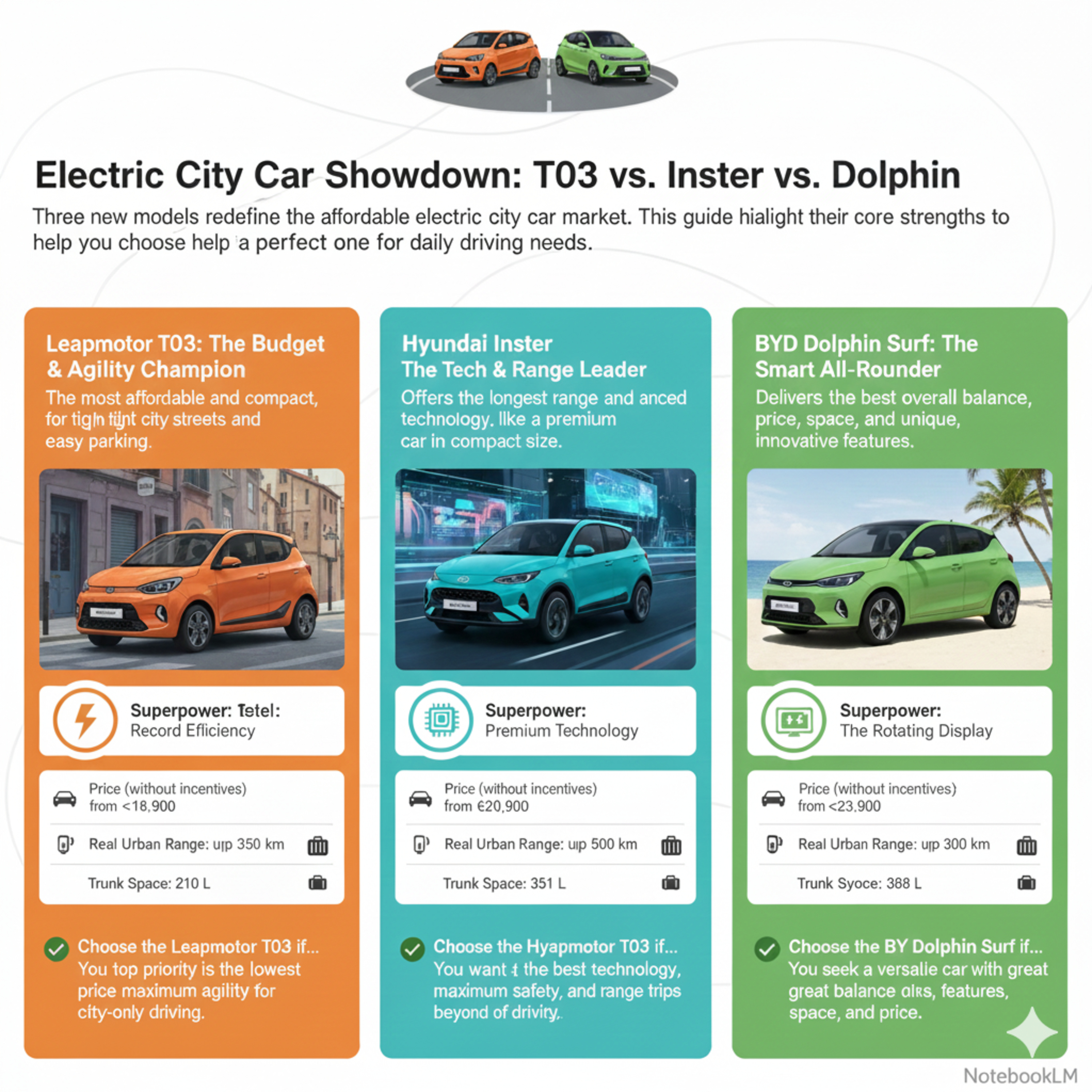 City EV Showdown: Choosing the Right Electric Compact